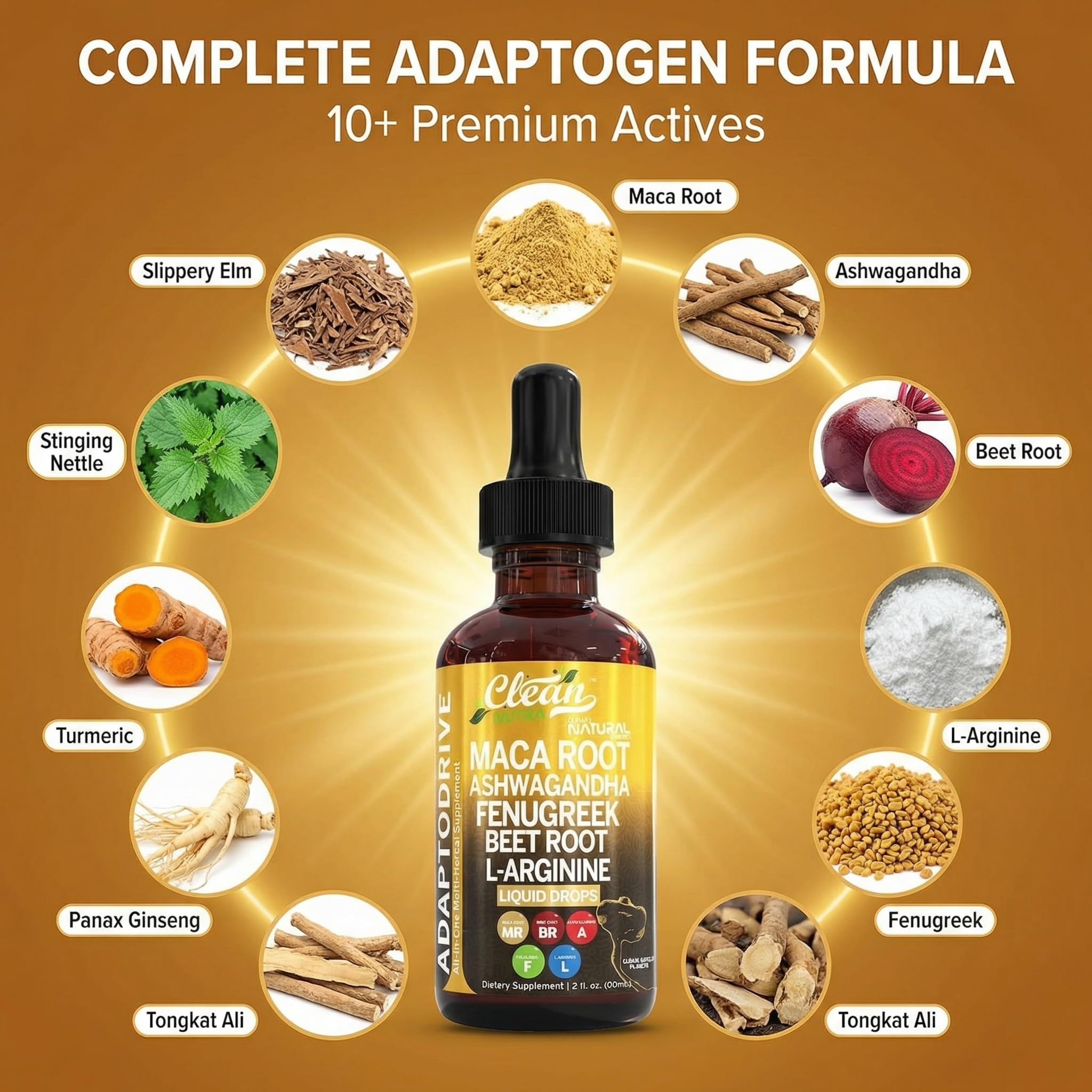 Organic Maca Root Liquid Drops – Ashwagandha & Beet Root