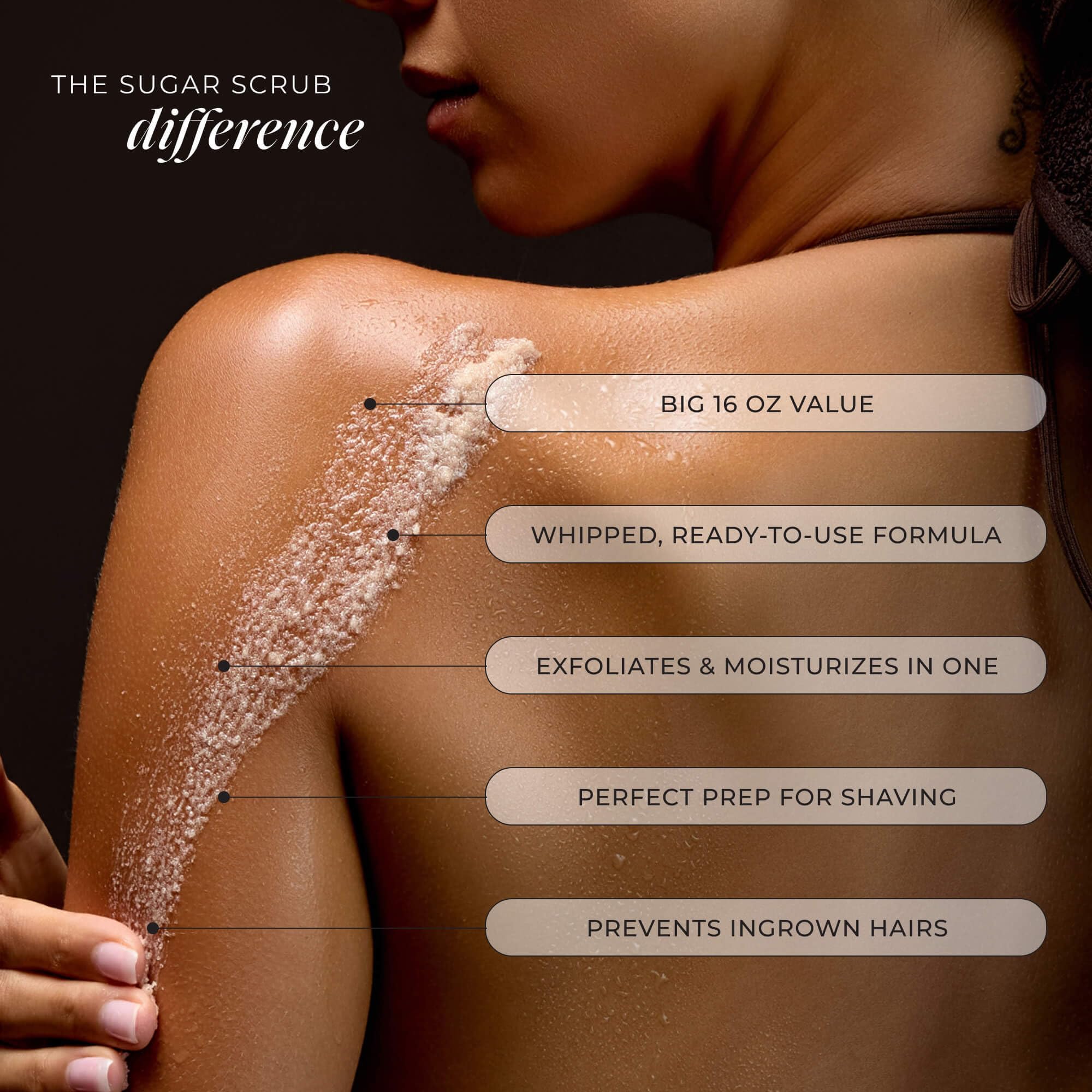 LALICIOUS Sugar Coconut Exfoliating & Moisturizing Body Scrub - Sugar & Coconut - LALICIOUS Official Product View 4