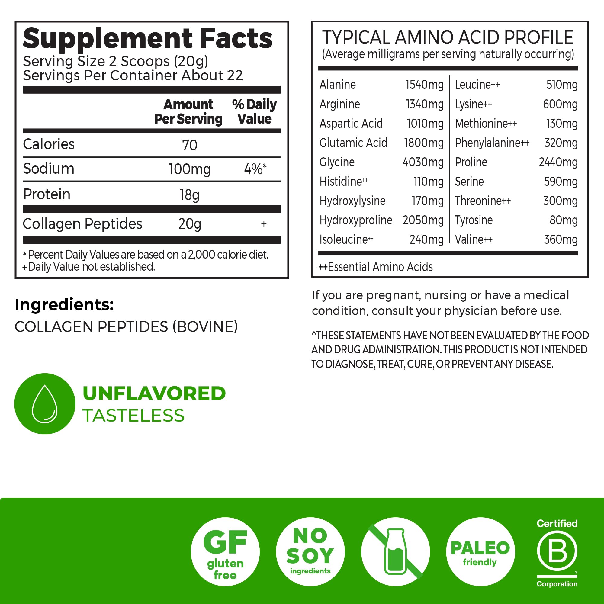 Orgain Hydrolyzed Collagen Peptides Powder For Women Men 20g - Orgain Official Imagery - 3