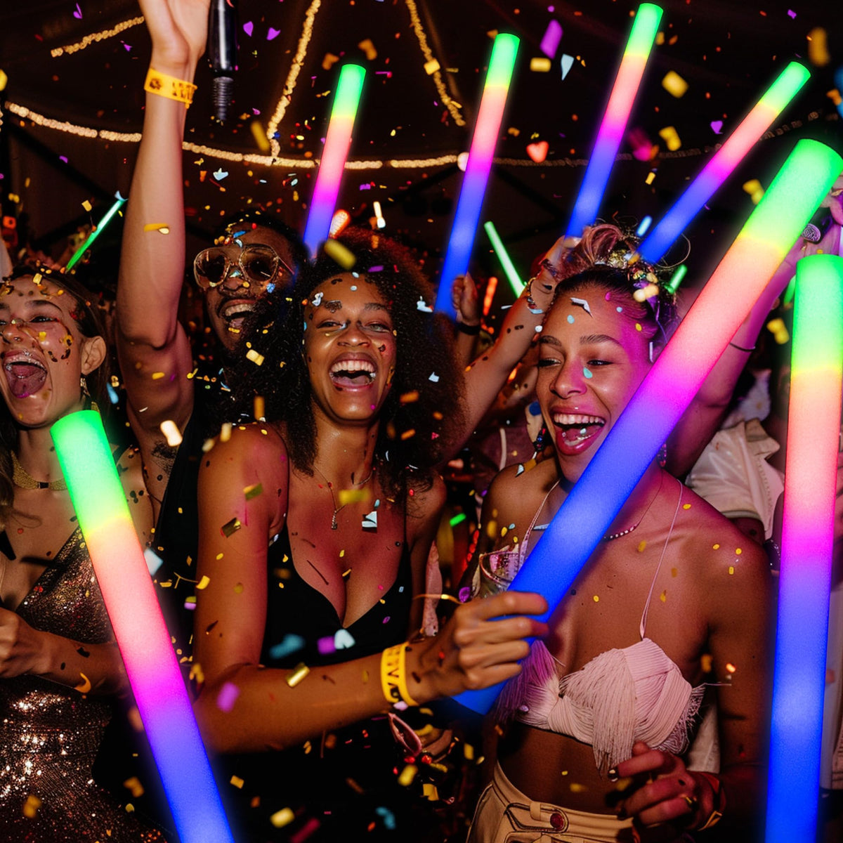 68 Pack Led Foam Sticks Bulk Wedding Glow Sticks for - JODOUEEIR Official Imagery - 7