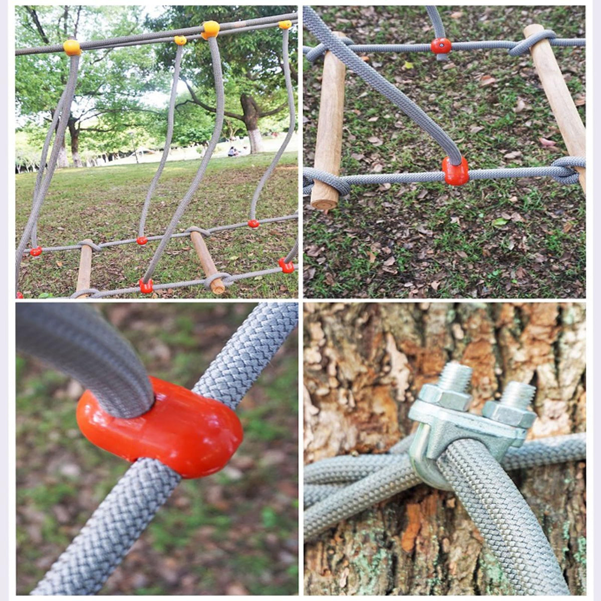 Goldmeet Outdoor Rope Bridge 2M 6 56FT Climbing Rope Ladder - Goldmeet Official Imagery - 5