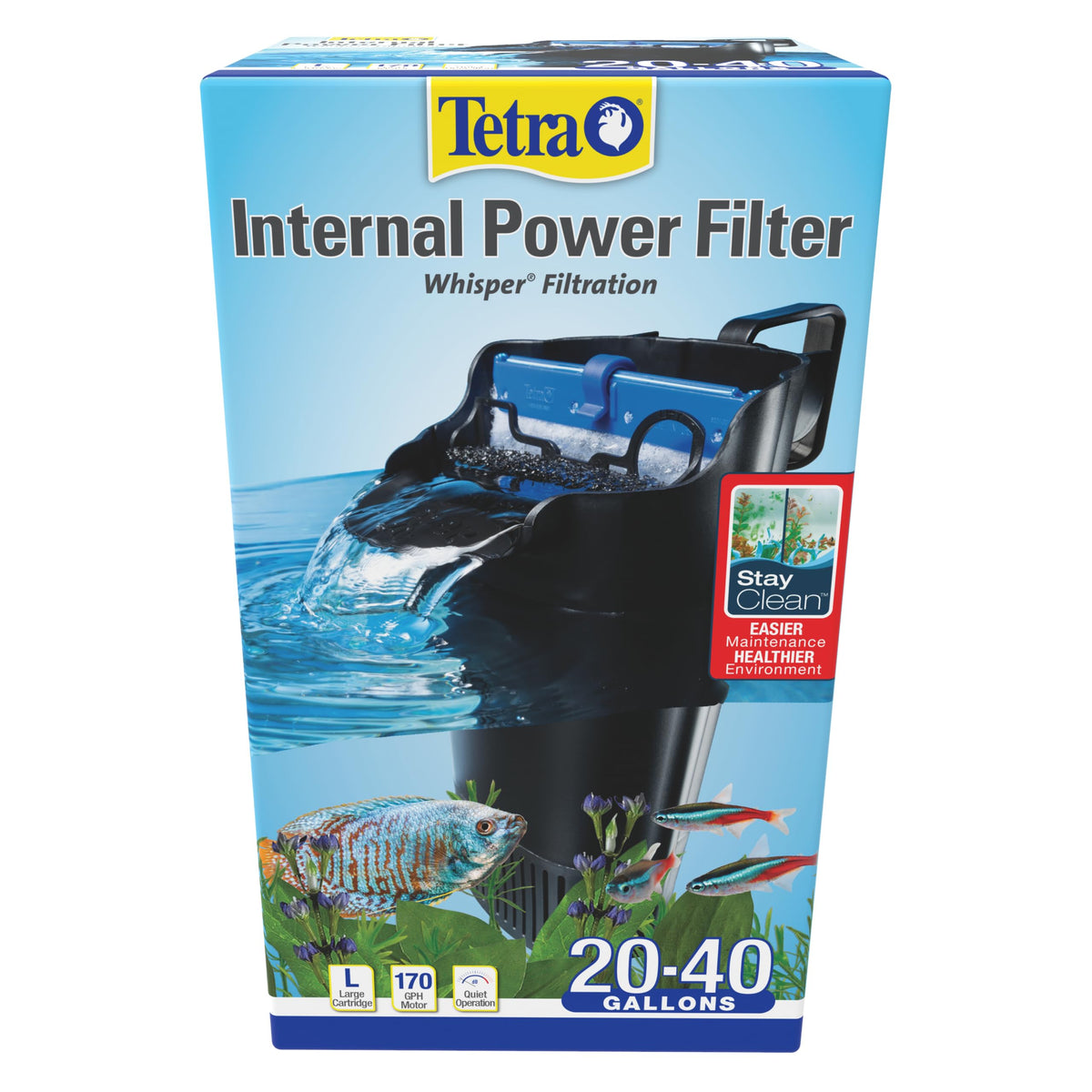 Tetra Whisper 170 GPH Internal Power Aquarium Filter - Tetra Official Imagery - 1