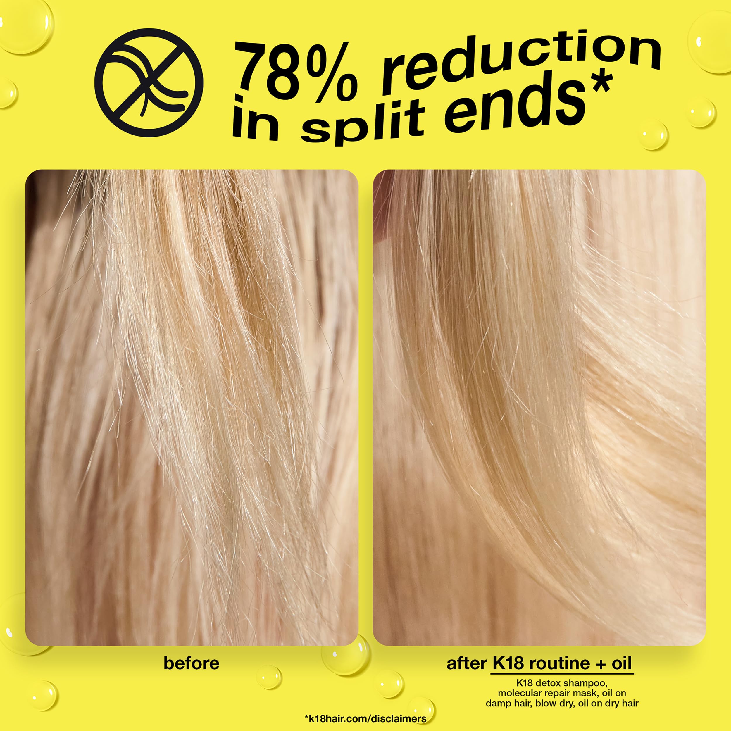 Elefair Tech K18 Molecular Repair Hair Oil, Weightless Oil for Stronger, - Elefair Tech Official Product View 3