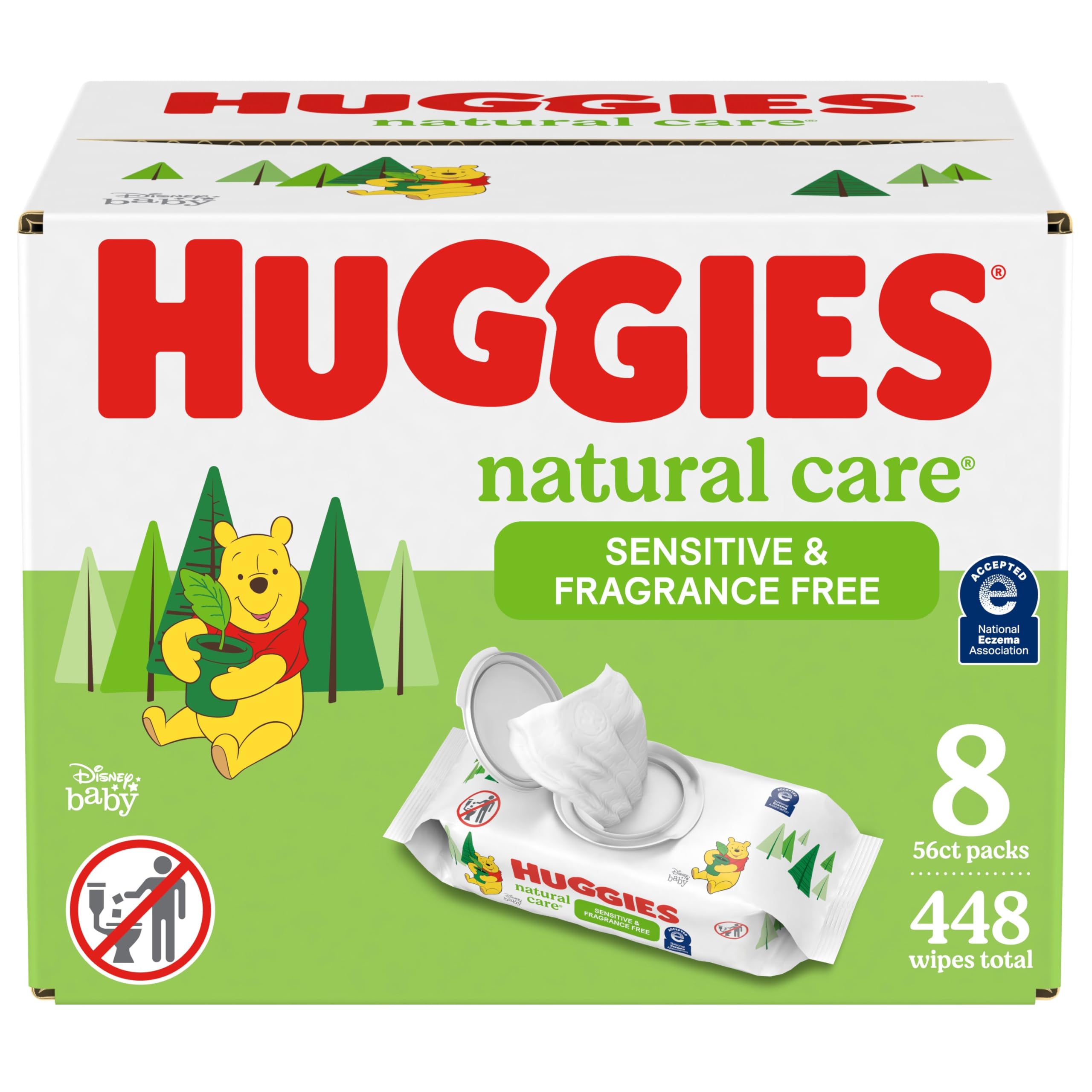 Huggies Natural Care Sensitive Baby Wipes, Unscented, Hypoalle... - Elefair Tech Official Product View 9