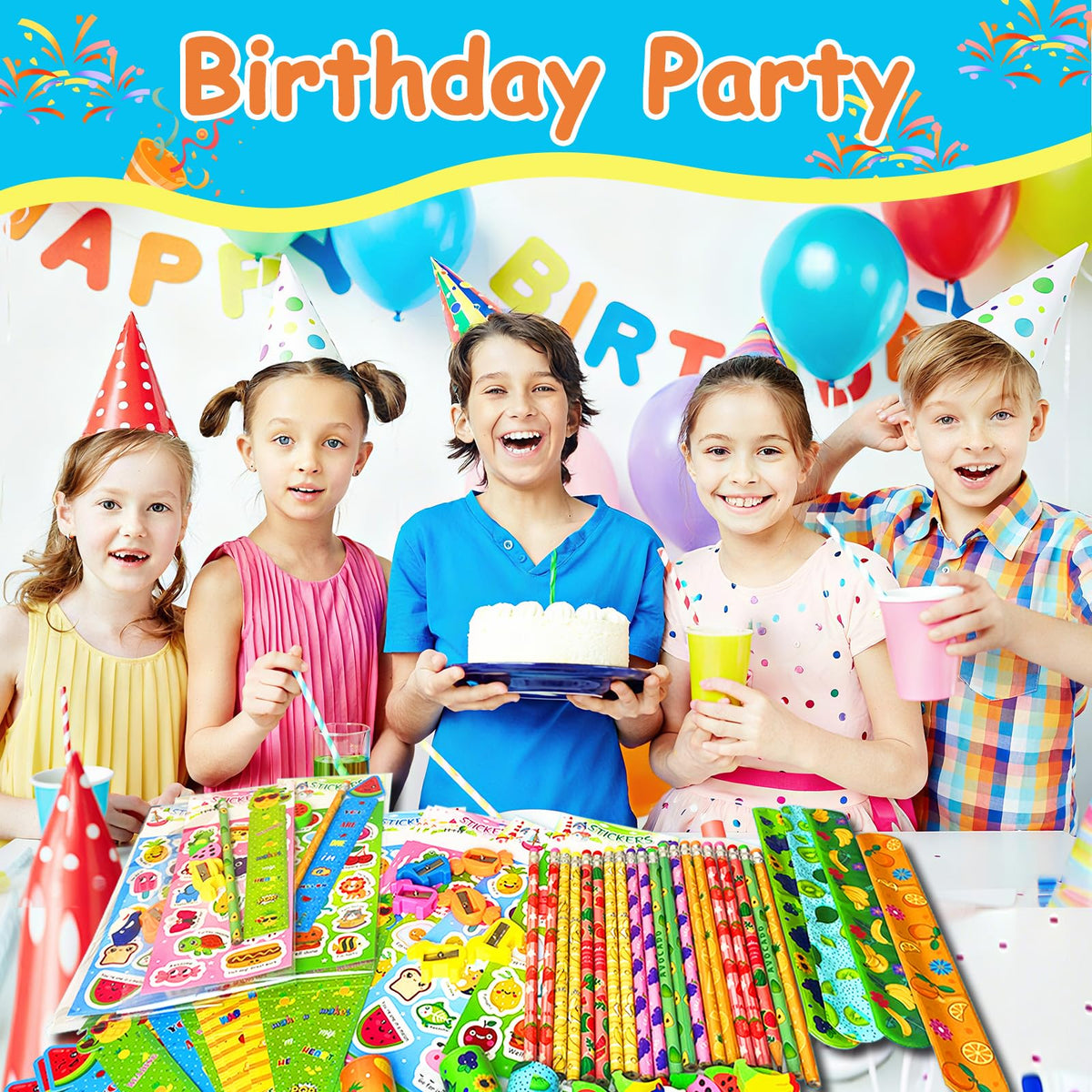 Goodie Bags for Birthday Party 28 Pack Stationery Return - Thesixowls Official Imagery - 3
