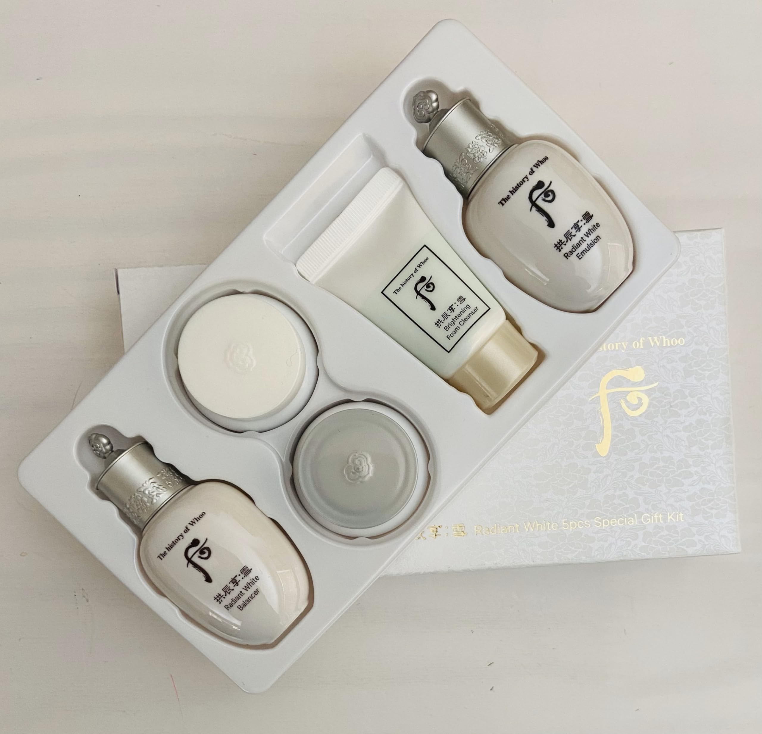(Thuy's Cosmetics Store) Whoo Radiant White Gift Kit 5pcs - Generic
