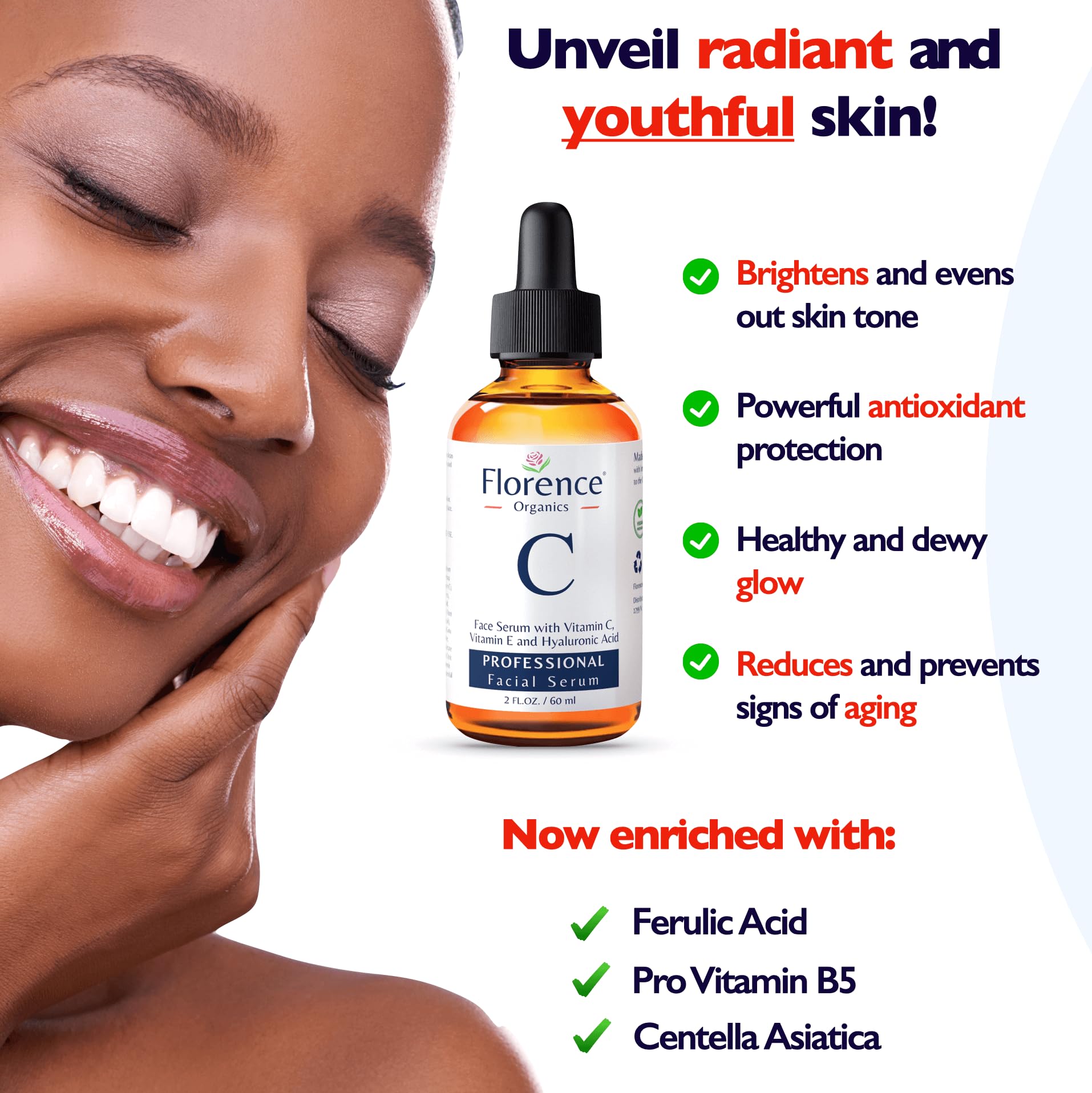 Florence Vitamin C Serum For Face – Anti Aging Face Serum with Vitamin C, - Florence Official Product View 7