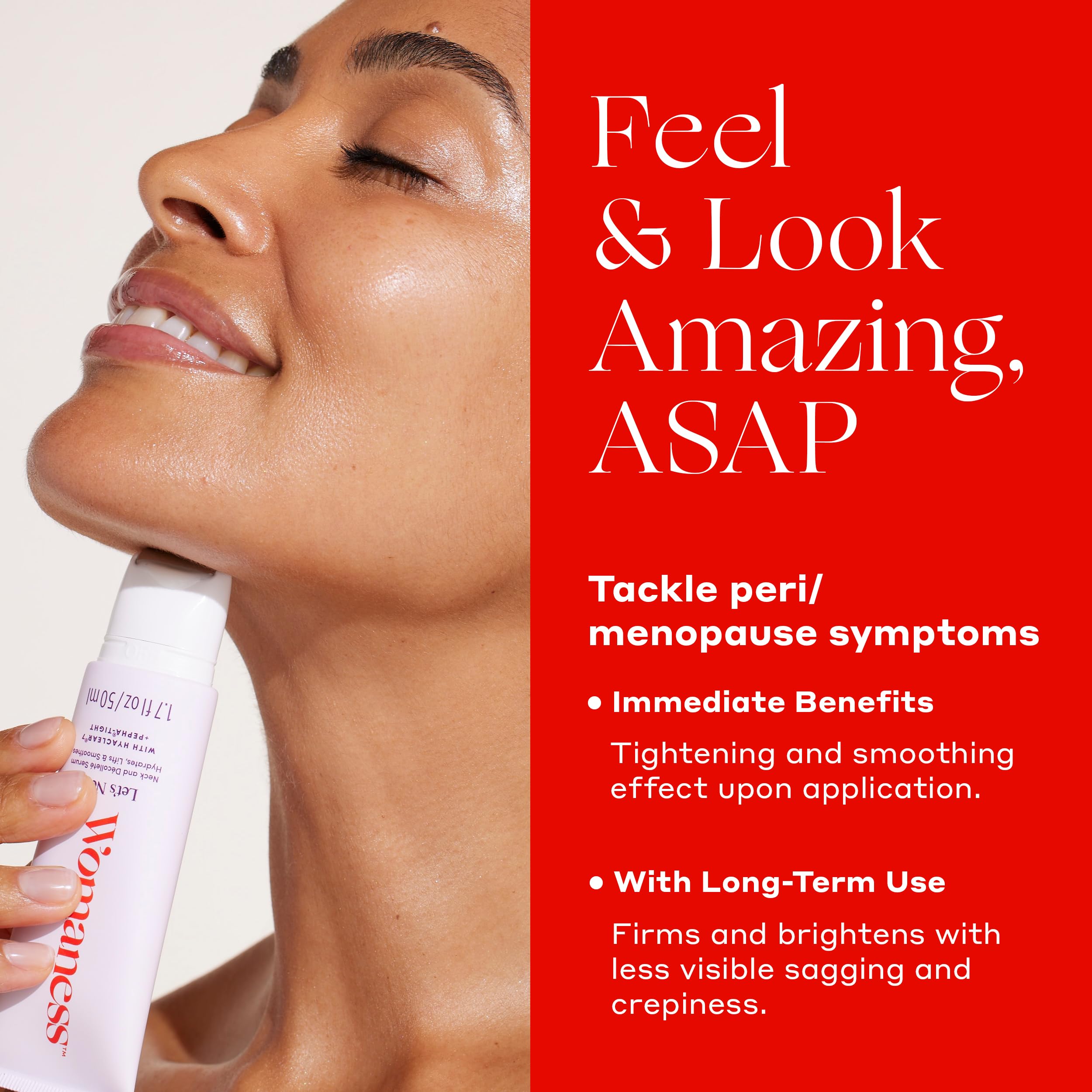 Womaness Let s Neck Serum for Neck Tightening and Lifting - Womaness Official Imagery - 4