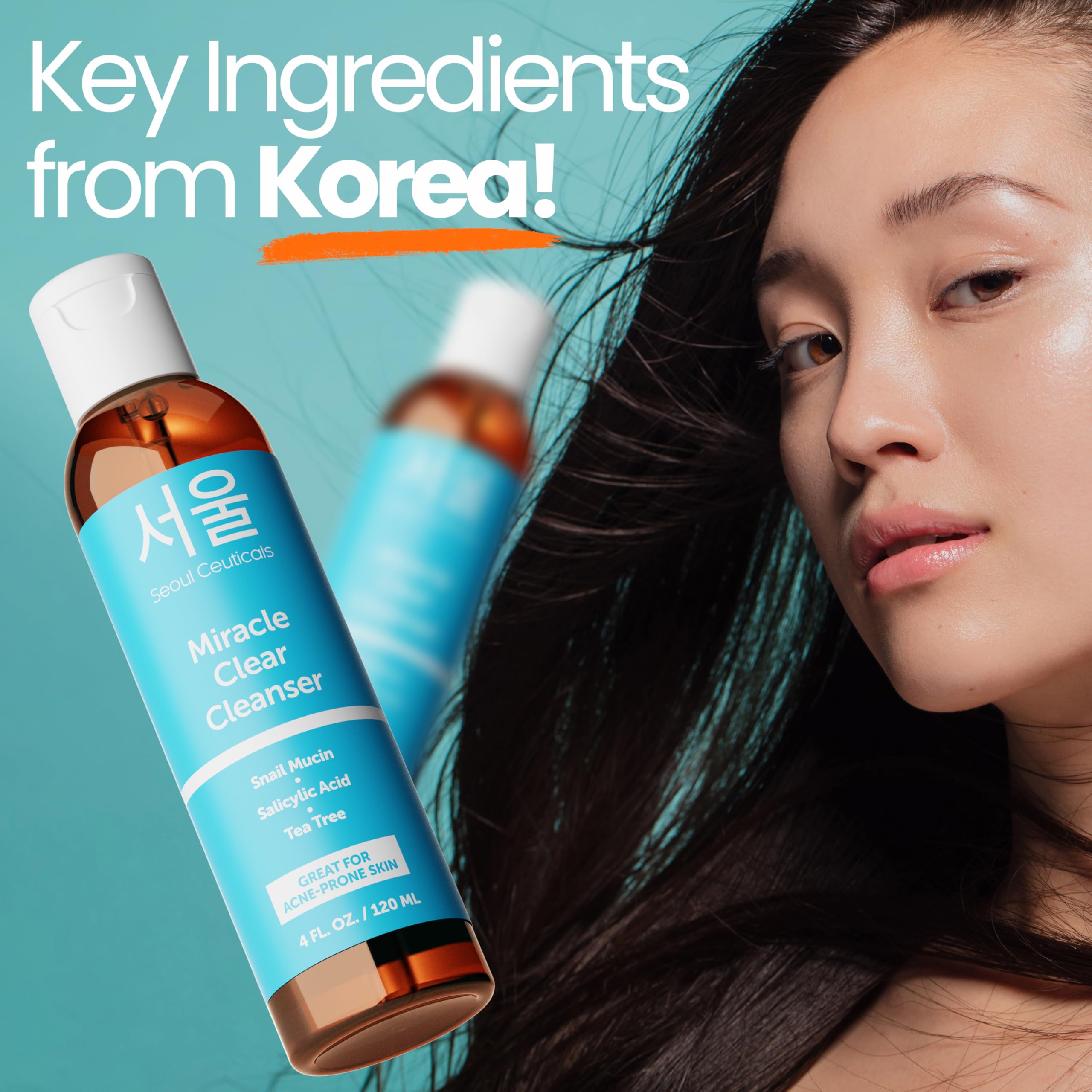 SeoulCeuticals Korean Acne Snail Cleanser Face Wash - SeoulCeuticals Official Product Imagery - 7