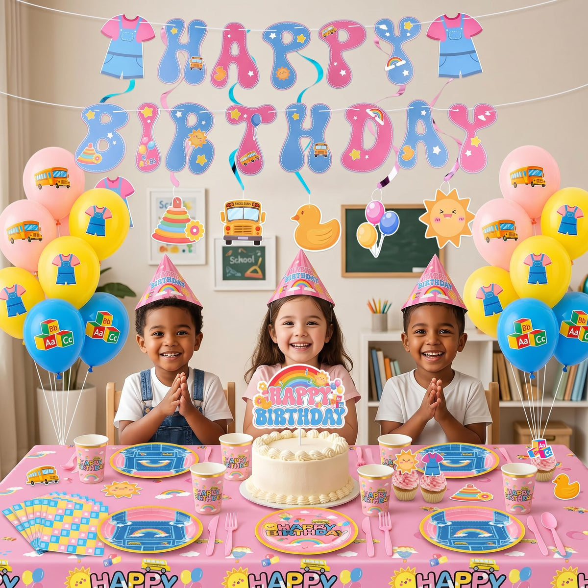 185PCS English Teacher Birthday Decorations for Girls Party - Bafeil Official Imagery - 5