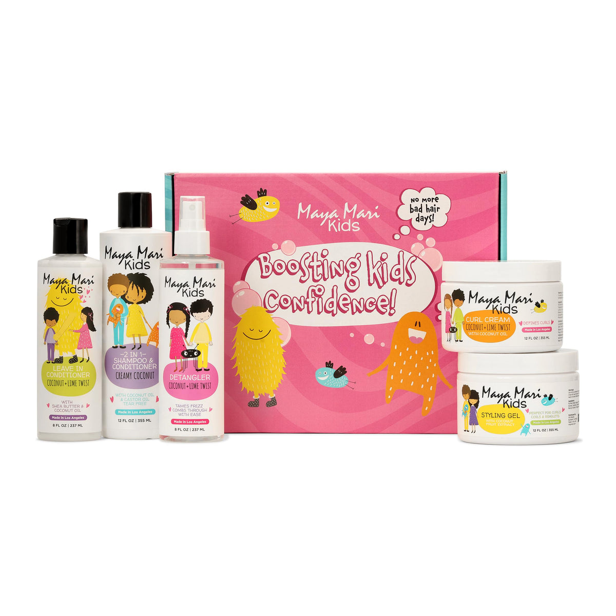 Kids Hair Care Set 5 Piece Kit for Ages 2 13 2 in 1 Shampoo - MAYA MARI Official Imagery - 2
