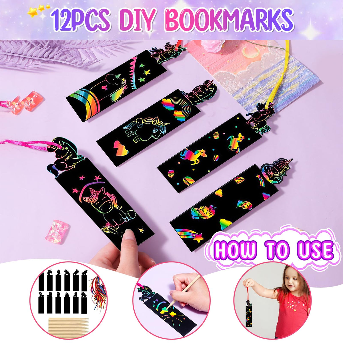 184Pcs Unicorn Party Favors Unicorn Birthday Party Supplies - Winrayk Official Imagery - 7