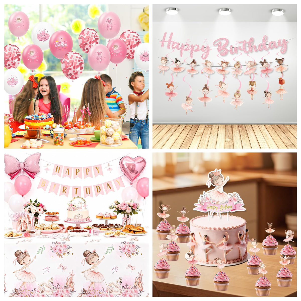 Srua Don Ballerina Birthday Party Decorations Girl Pink - Srua Don Official Imagery - 6