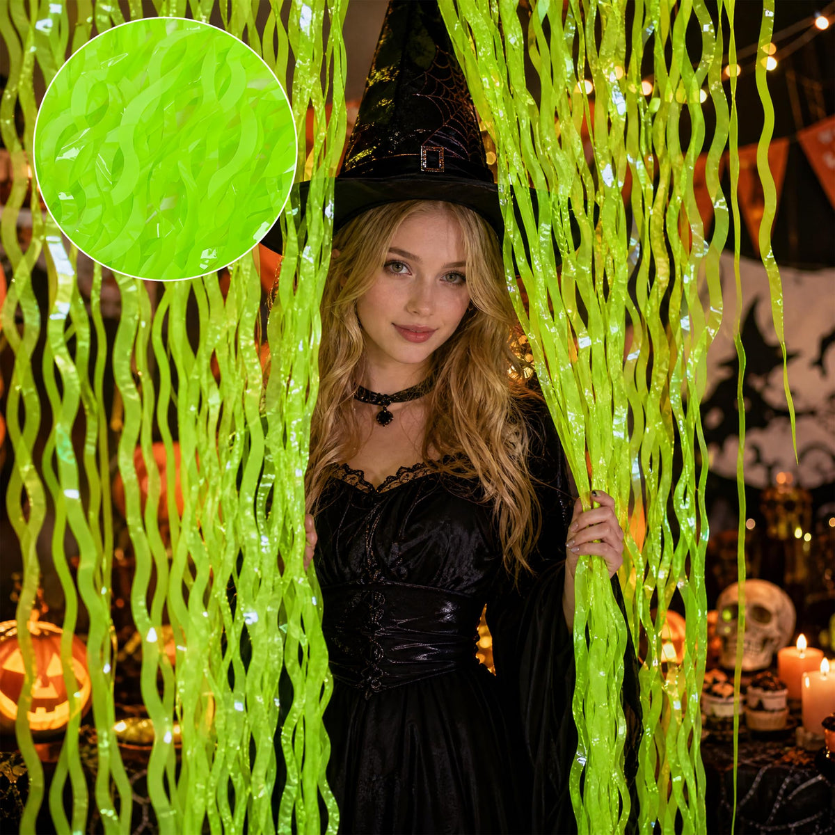6Pcs Glow in the Dark Neon Party Hanging Backdrop Decor with - succulentlovers Official Imagery - 5