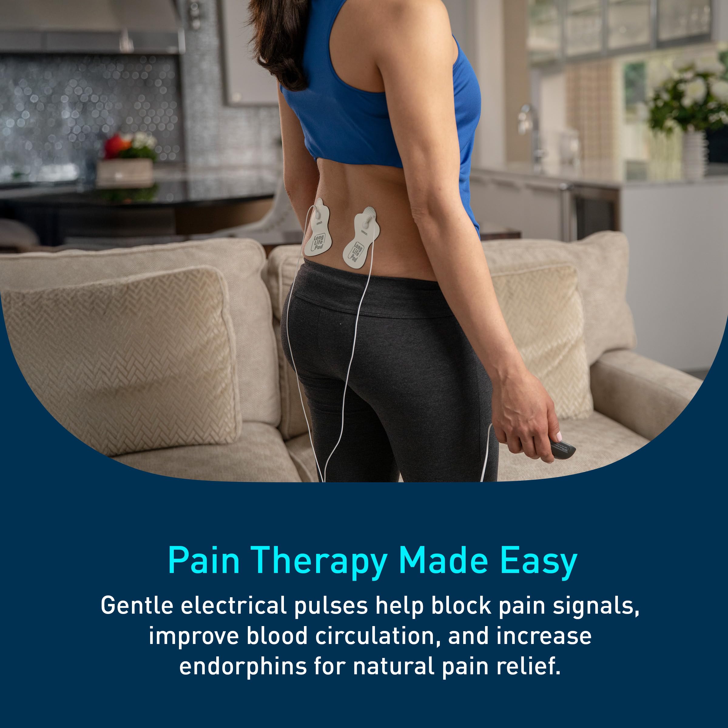 Omron Max Power Relief TENS Unit PM500 Muscle Stimulator