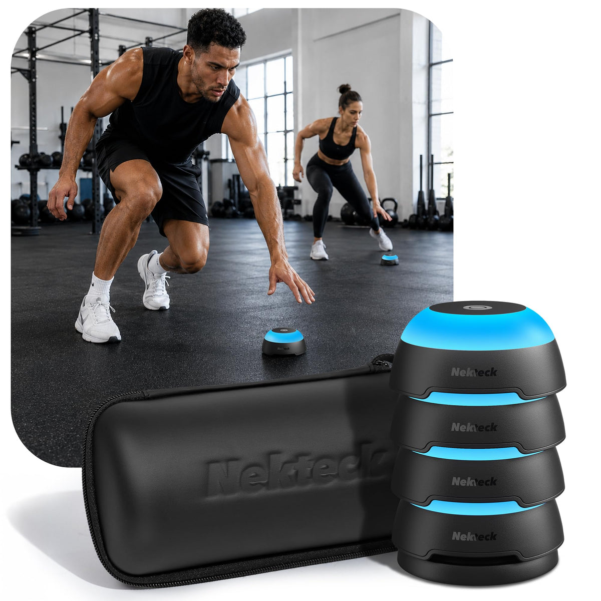 Nekteck Reaction Training Kit Smart Pods Agility Training - Nekteck Official Imagery - 2