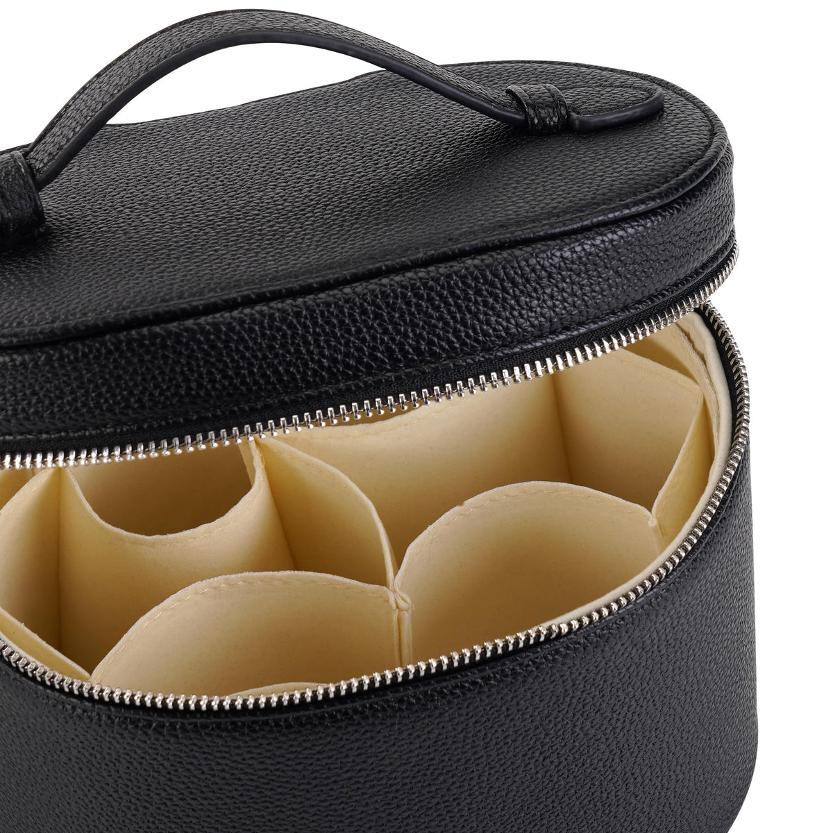 Makeup Bag Vanity Case Cosmetic Bag with Removable Divider - UUYUUY Official Imagery - 8