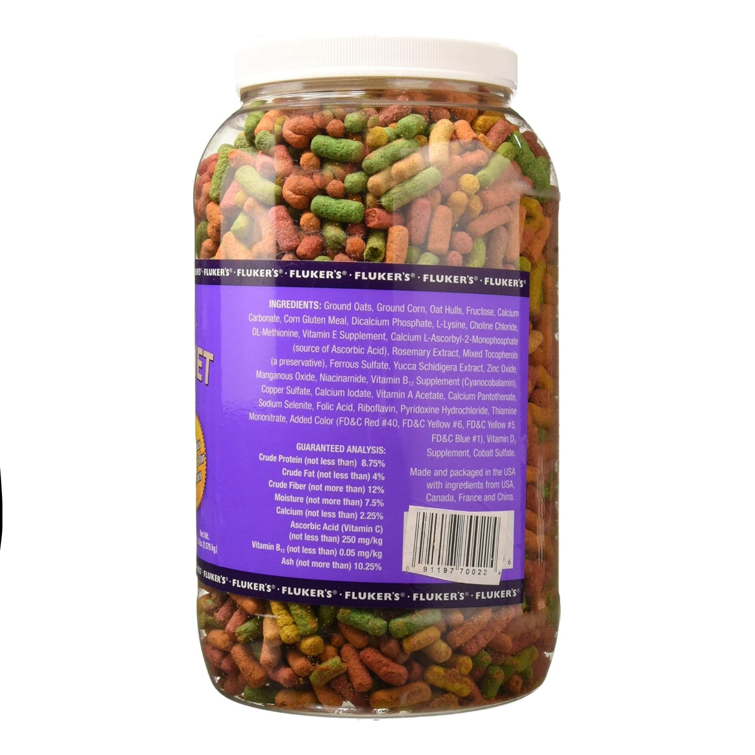 Fluker's Tortoise Diet large pellet food for land turtles, 3.5 lbs bag, showing colorful turtle land turtle formula pellets