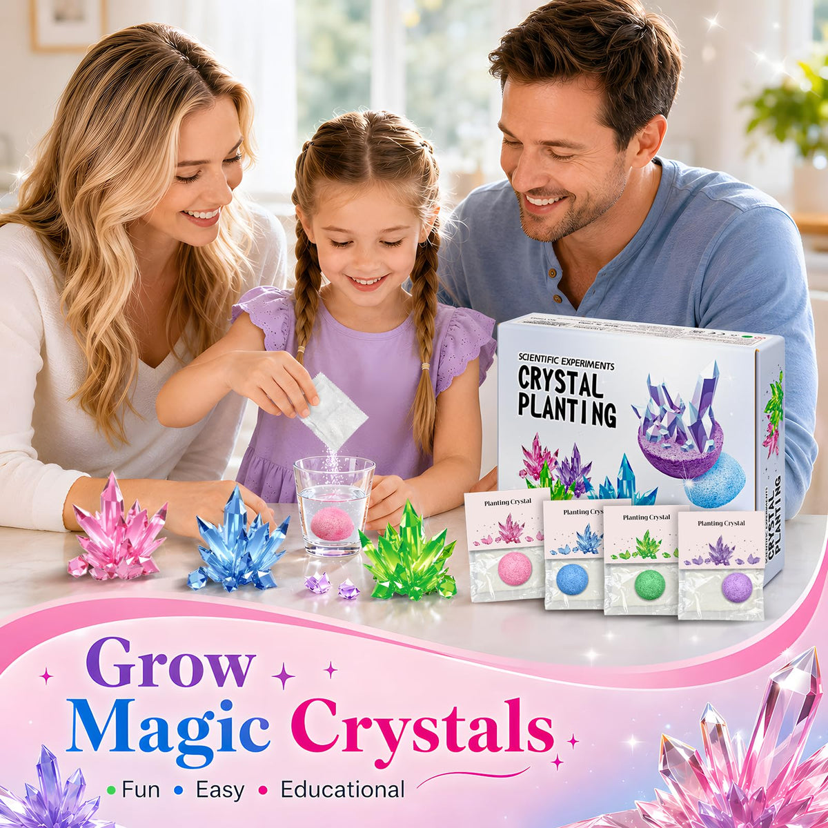 24Pcs Science Kit Crystal Growing Toys Party Favor Supply - Tymokcall Official Imagery - 3