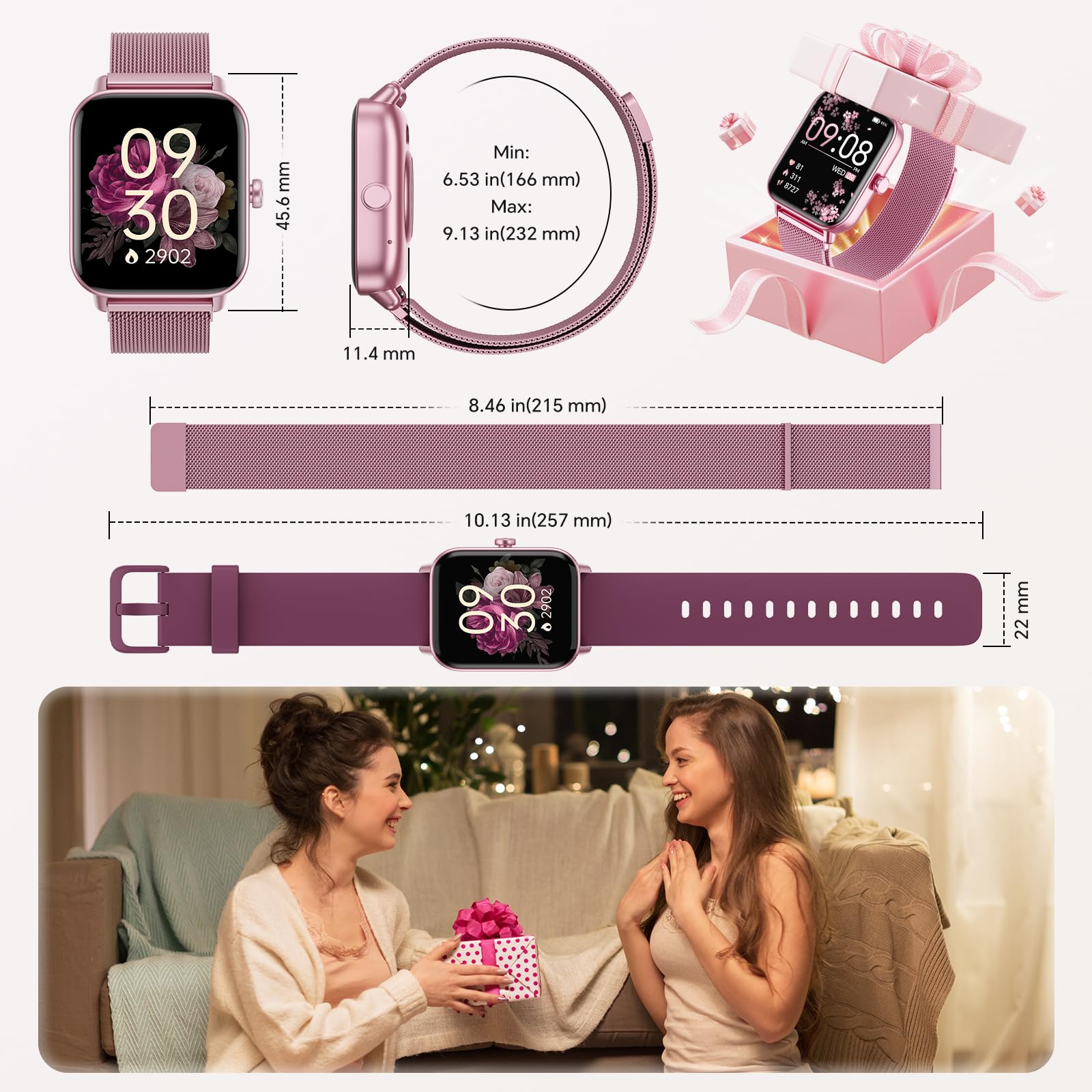 Hingso Smart Watches for Women  , 1.85" HD Alexa Smart Watch for Andro - View 9