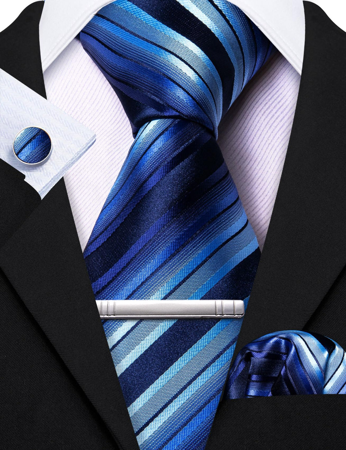 Barry Wang 15PCS Mens Tie Sets Collection Gift Box Necktie - Barry.Wang Official Imagery - 4