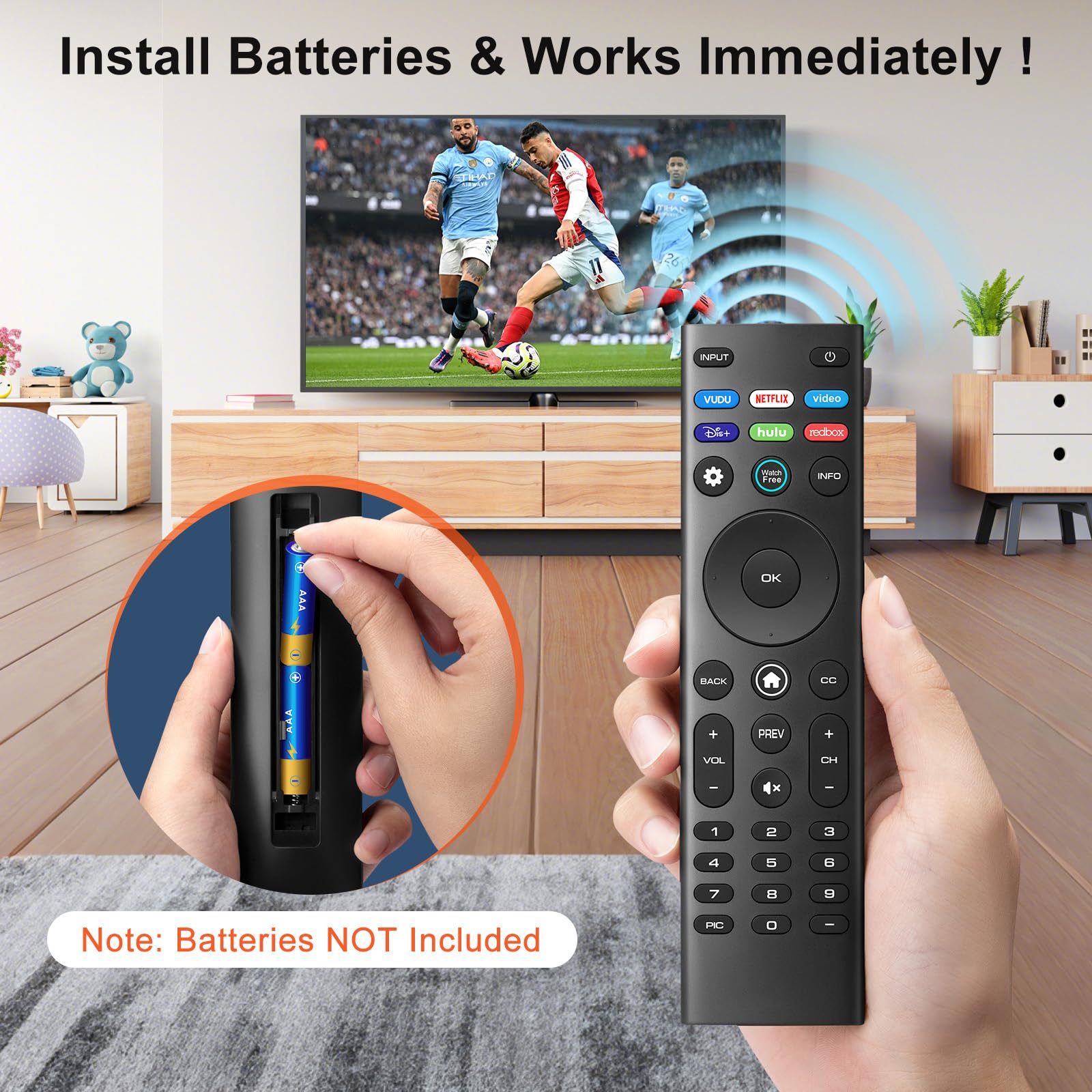 Angrox for VIZIO Smart TV Remote Replacement,Universal Control XR - Angrox Official Product View 8