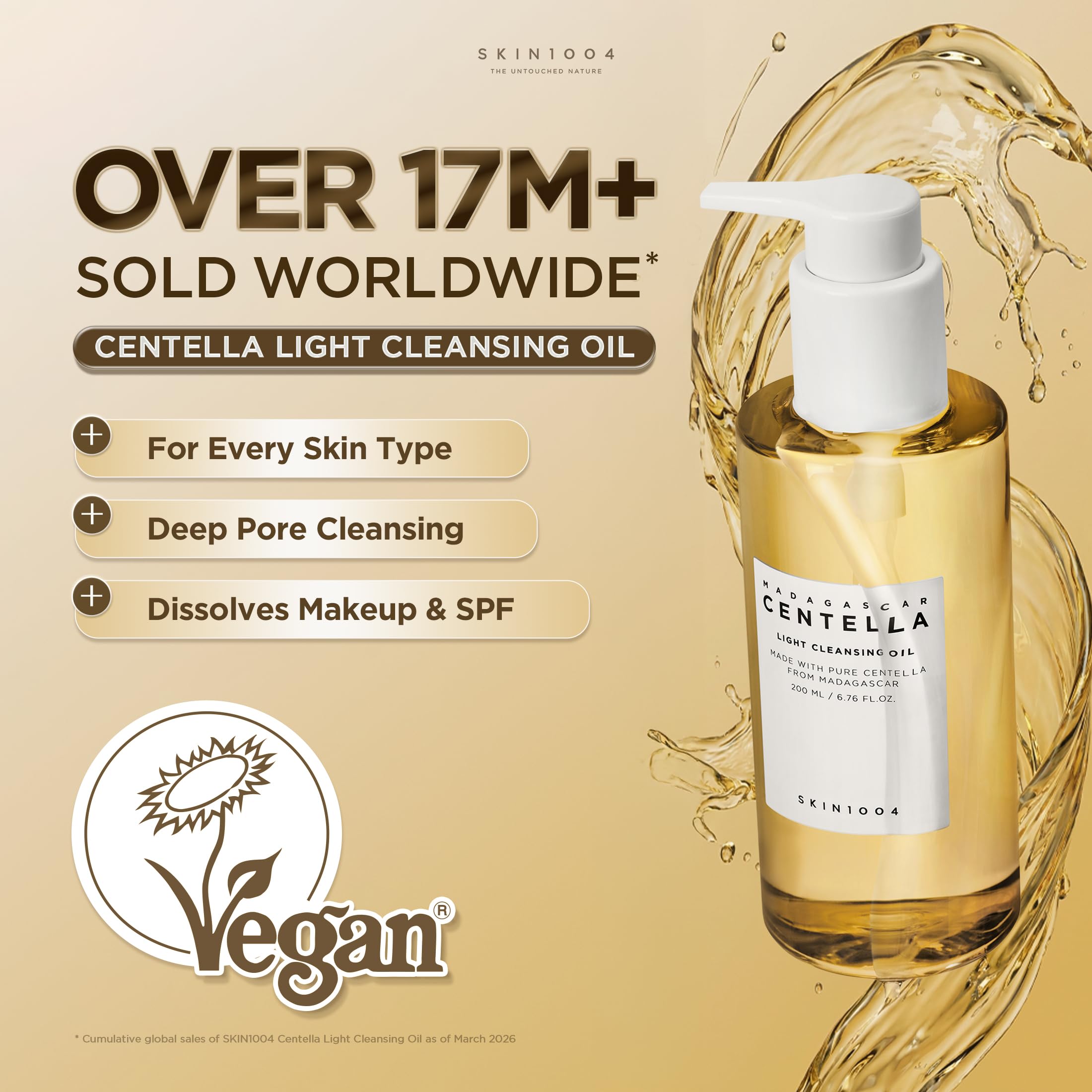 SKIN1004 Madagascar Centella Light Cleansing Oil 6.76 fl.oz, - Gentle Oil - SKIN1004 Official Product View 3