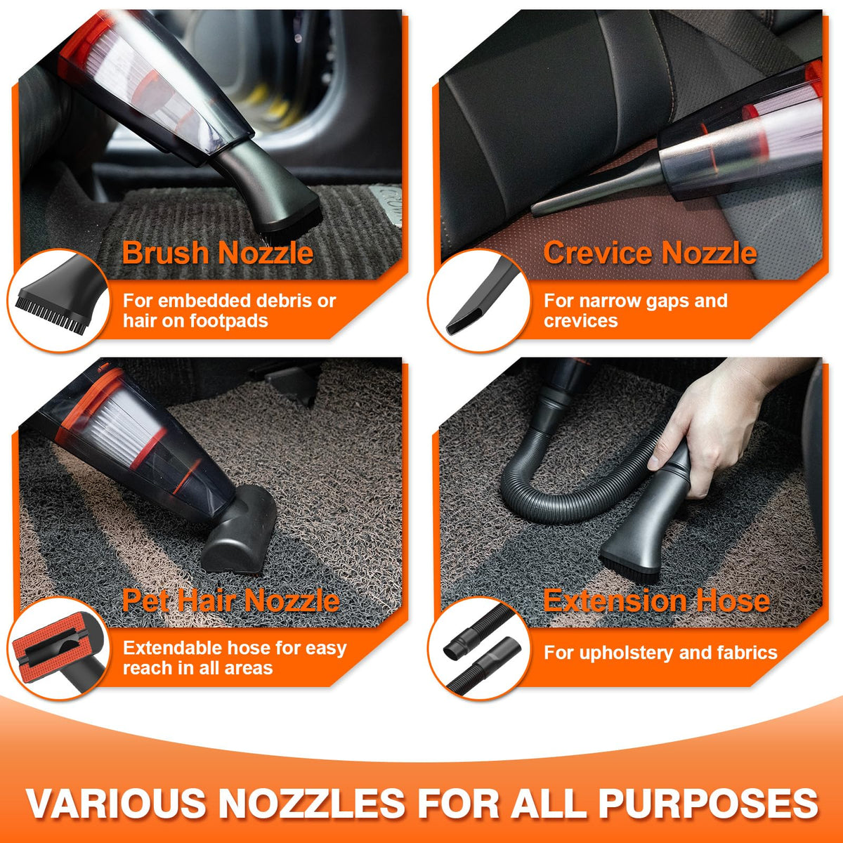Car Cleaning Kit 19Pcs Car Interior Detailing Kit with - Viewmax Official Imagery - 5