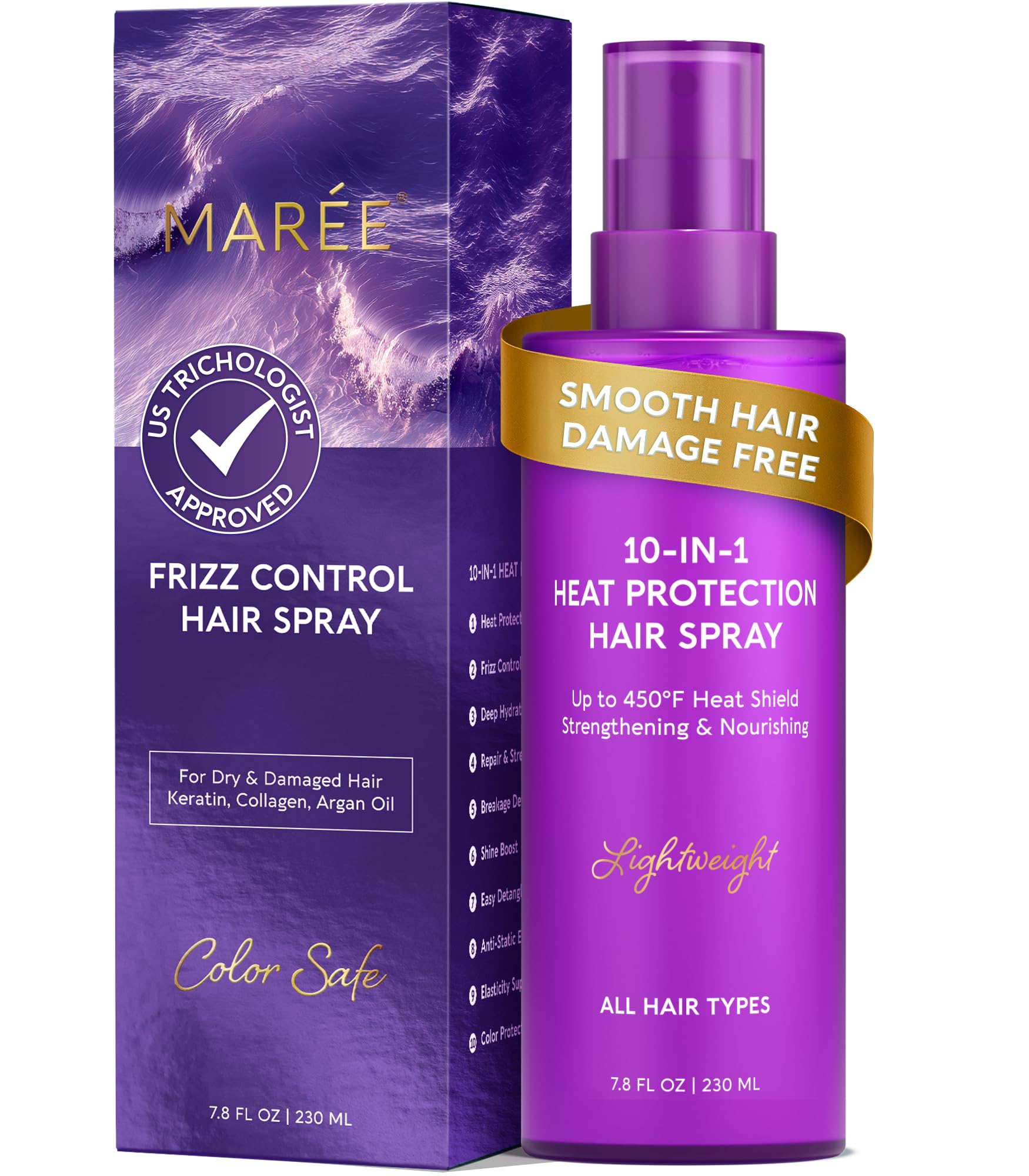 MAREE 10 - 1 Heat Protection Spray for Hair – Hea - MAREE Official Product View 2