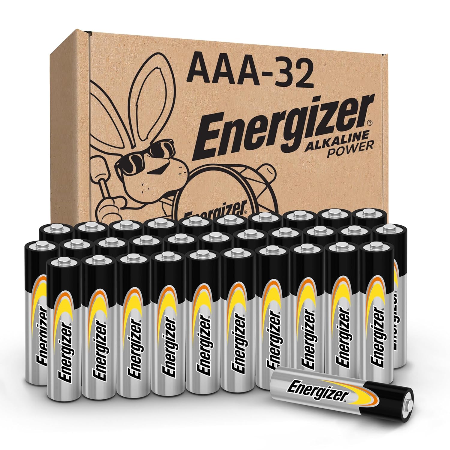 Energizer Alkaline Power AAA Batteries, 32 Count, Long-Lasting Triple A Batteries, Suitable for Everyday
