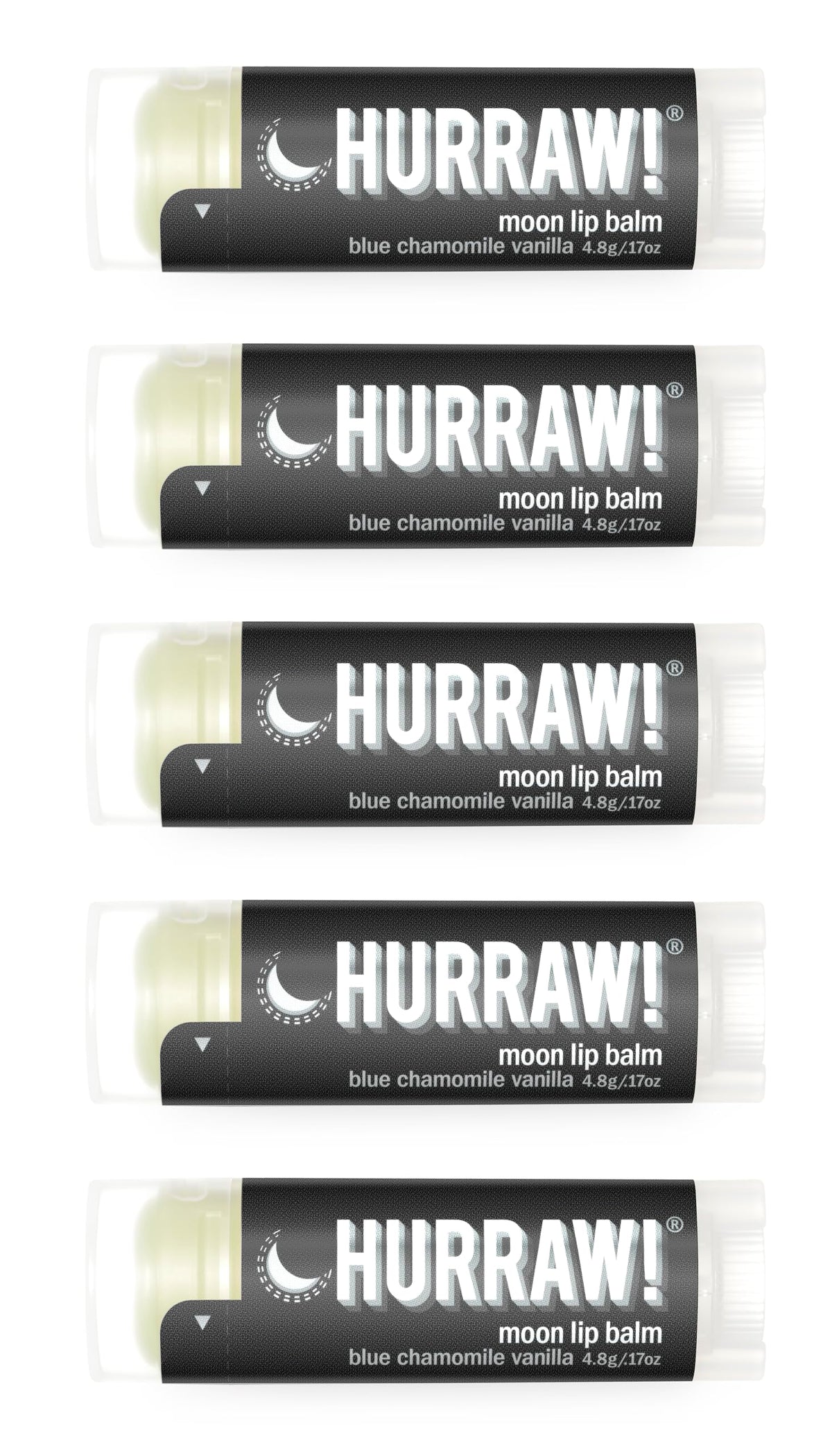 Hurraw Moon Night Treatment Lip Balm 5 Pack Organic - HURRAW! Official Imagery - 2