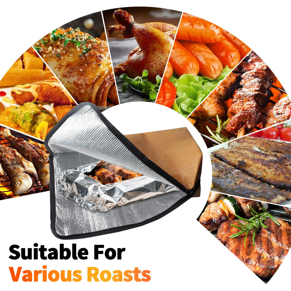 BBQ Blanket for Resting Meat Insulated Smoker Blanket - Comboproof Official Imagery - 5