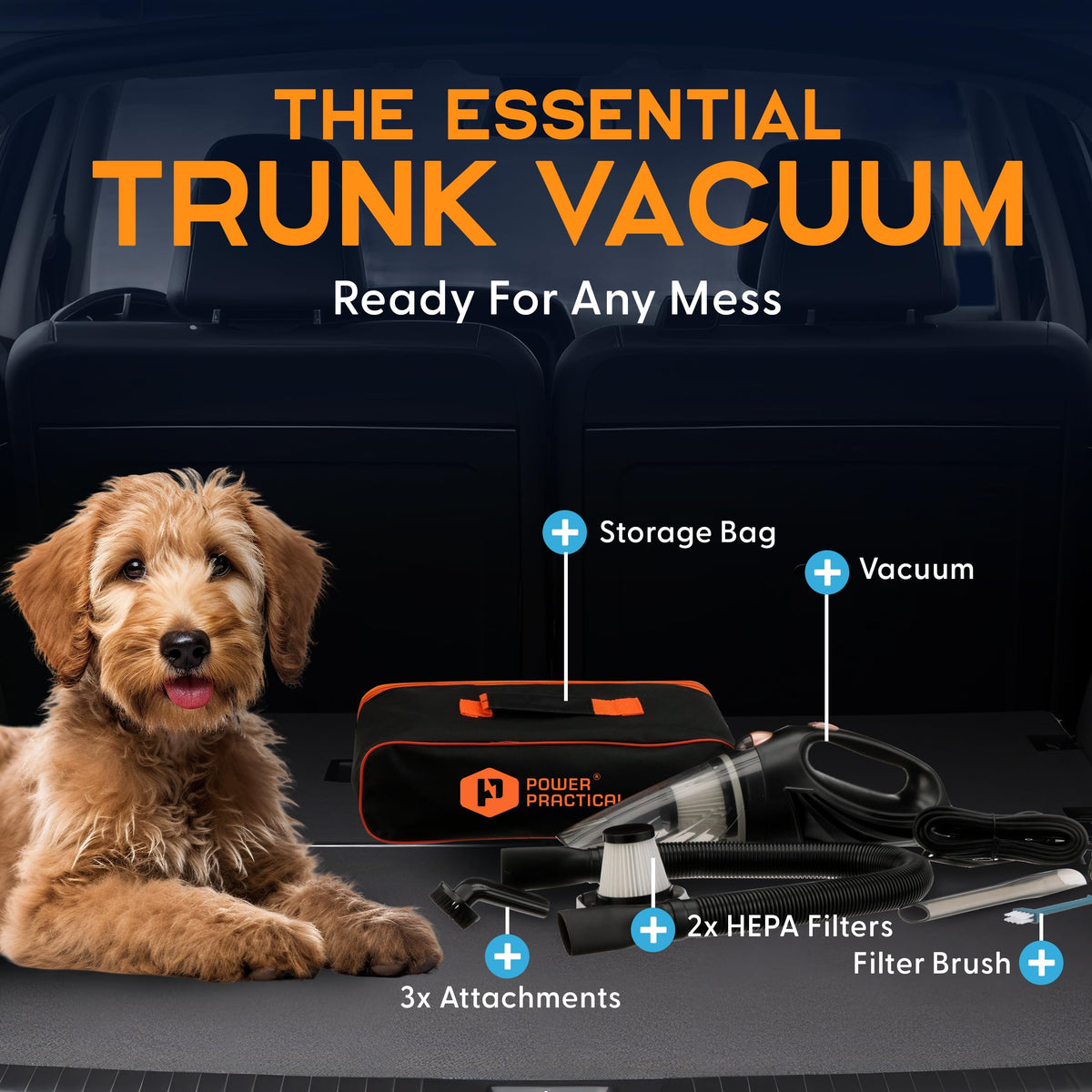 ThisWorx Handheld Car Vacuum Portable Car Vacuum Cleaner - Power Practical Official Imagery - 8