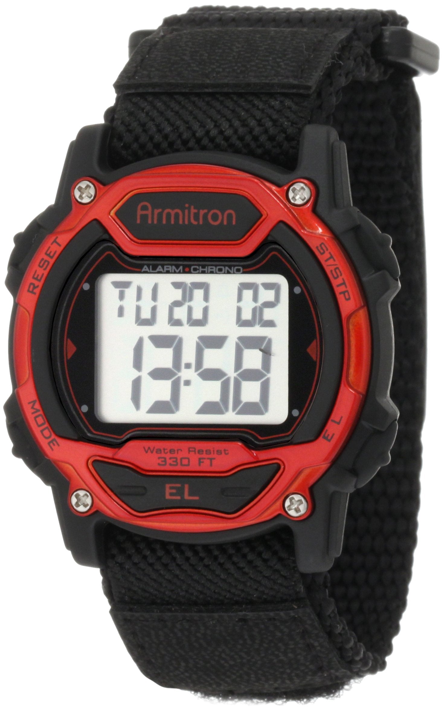 Armitron Sport Unisex Digital Chronograph Nylon Strap Watch, 45-7004 - View 5