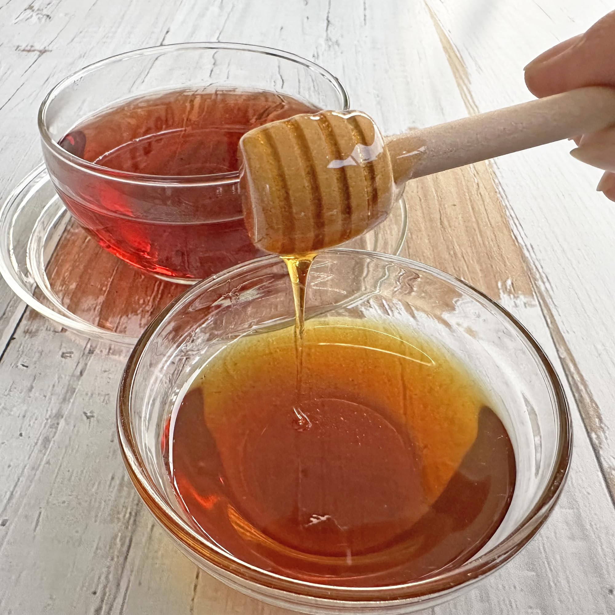R&M Disposable Mini Honey Dippers Pack of 5, Wooden Honey Stick Stirre - View 2