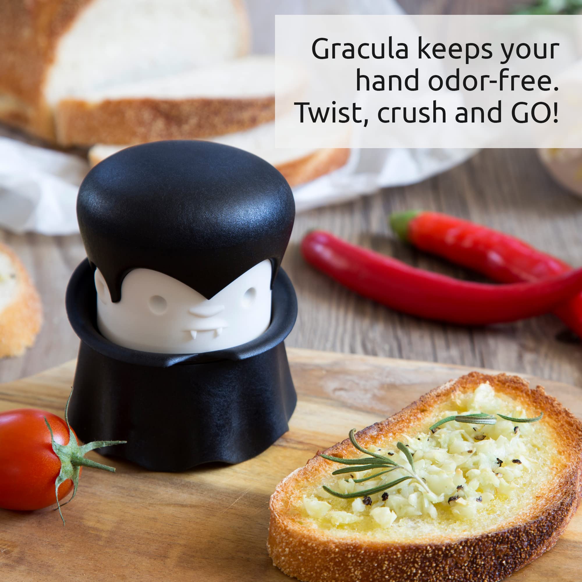 OTOTO Gracula Garlic Press, Garlic Crusher, Garlic Mincer, Also for Gi - View 4