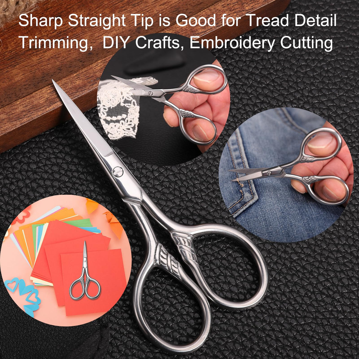 Small Precision Scissors 3 5in Beauty Grooming Kit - HITOPTY Official Product Imagery - 7