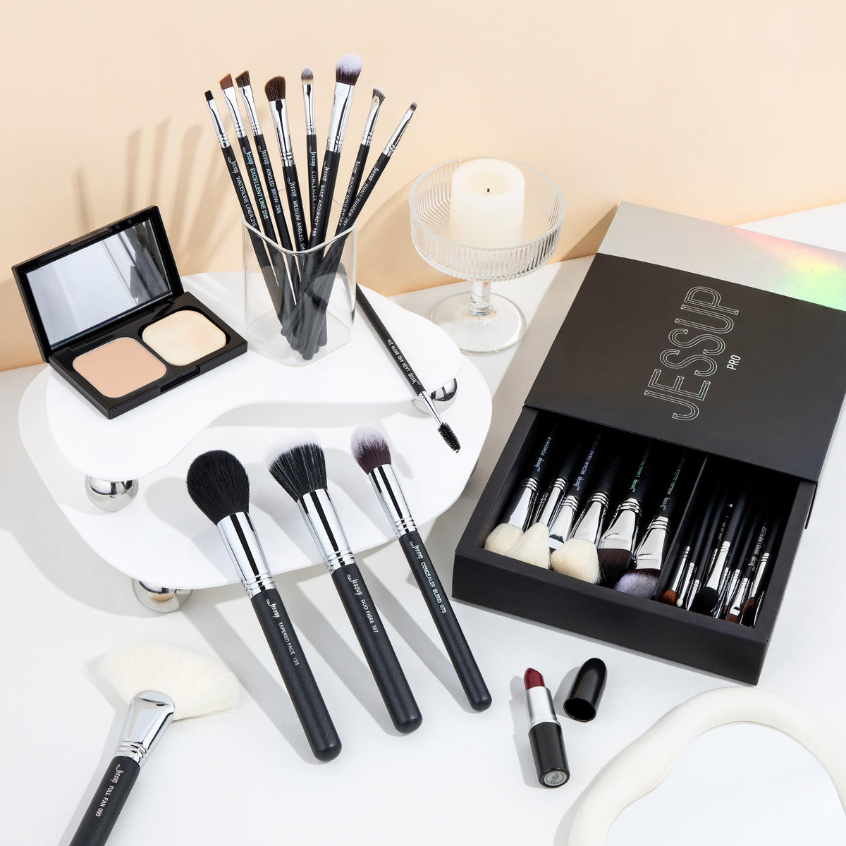 Jessup Makeup Brushes Set Professional 35pcs Face Eye Make - Jessup Official Imagery - 7