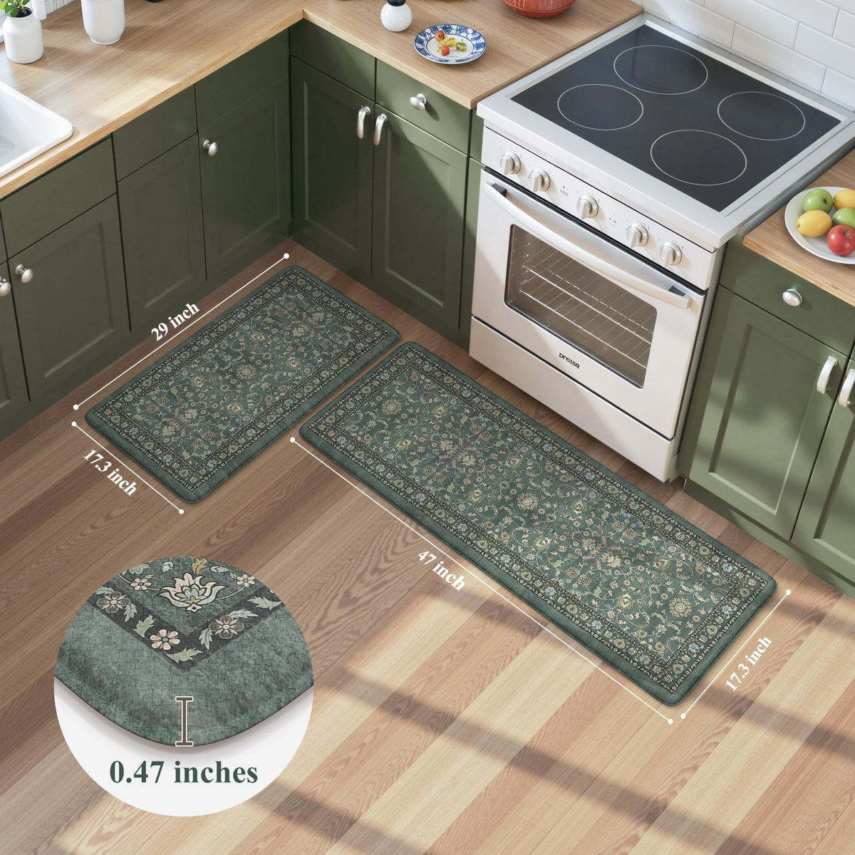 KIMODE Kitchen Mats for Floor Cushioned Anti Fatigue Kitchen - KIMODE Official Imagery - 3