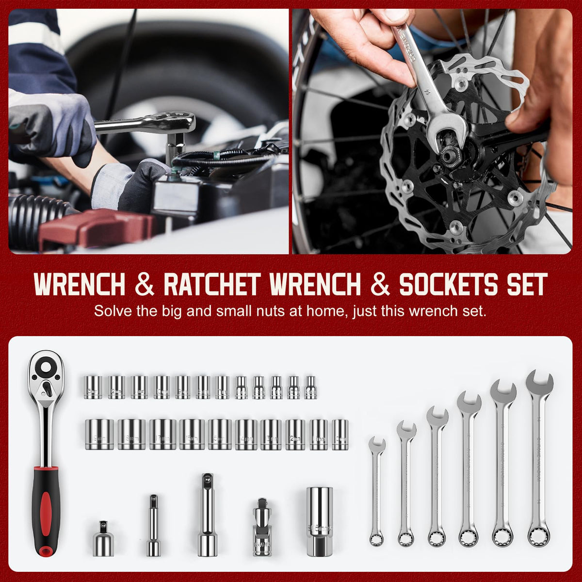 Sundpey 379 Pcs Portable Complete Home and Auto Tool Kit - Sundpey Official Imagery - 5