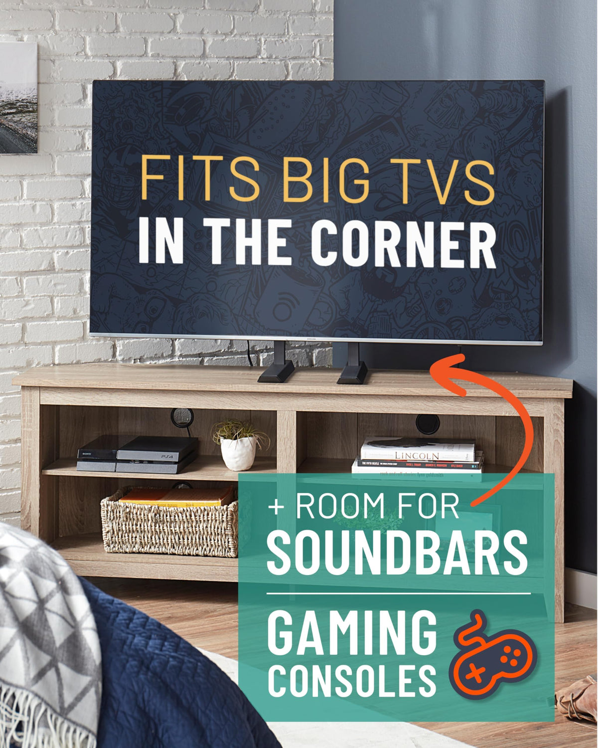 ECHOGEAR Universal TV Stand - ECHOGEAR Official Imagery - 6