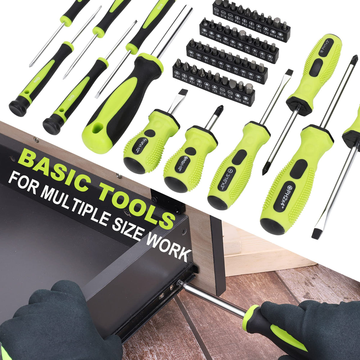 FASTPRO 267 Piece Home Tool Set with 13 Inch Tool Bag Green - FASTPRO Official Imagery - 7