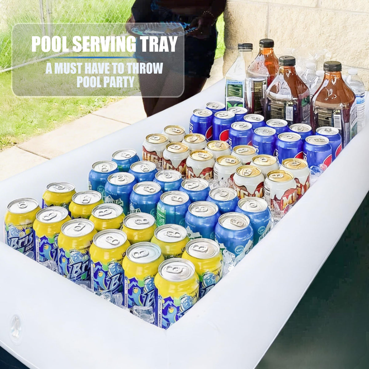 Novelty Place Inflatable Ice Serving Buffet Bar with Drain - Novelty Place Official Imagery - 6