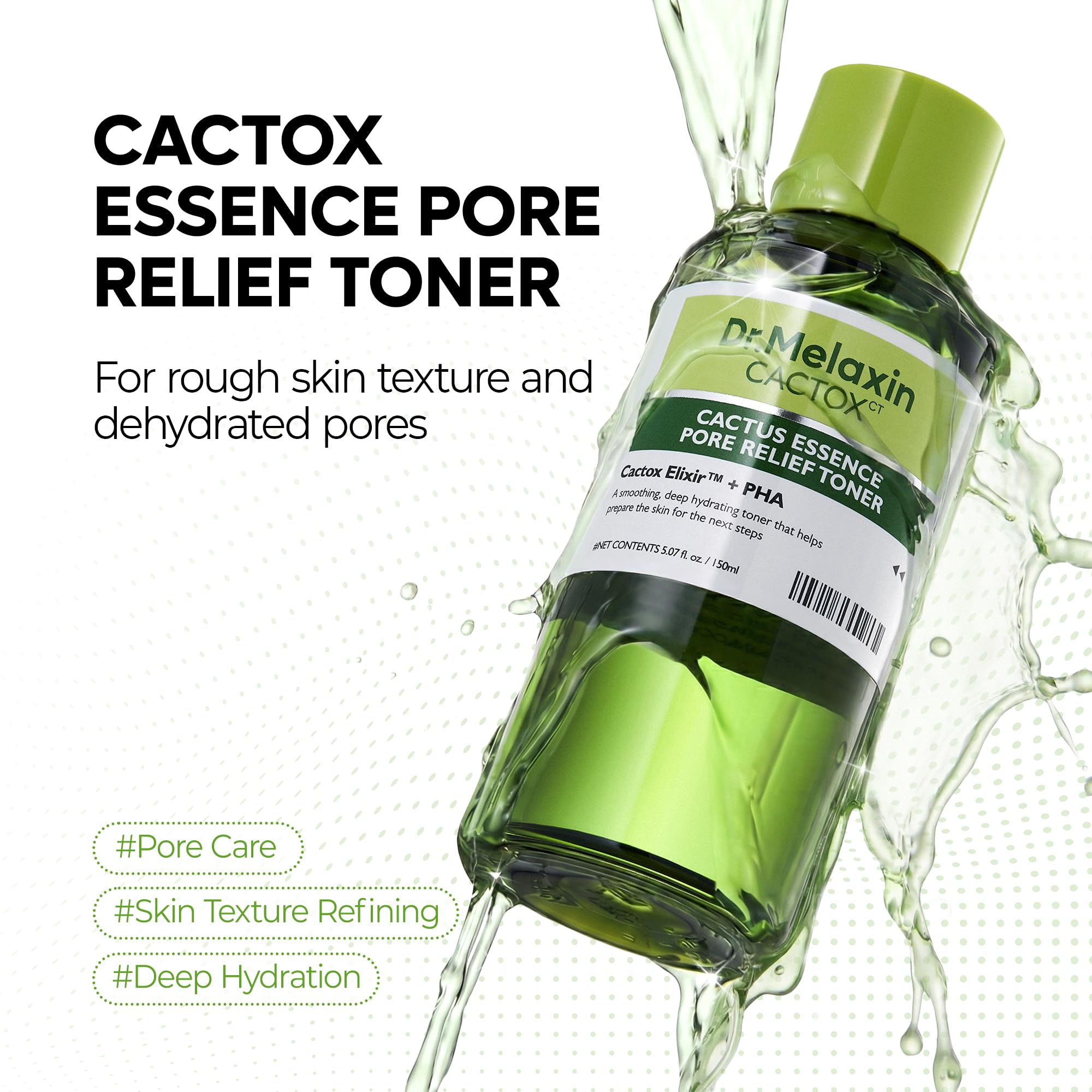 Dr Melaxin Cactox Cactus Essence Pore Relief Toner 150ml - Dr.Melaxin Official Imagery - 3