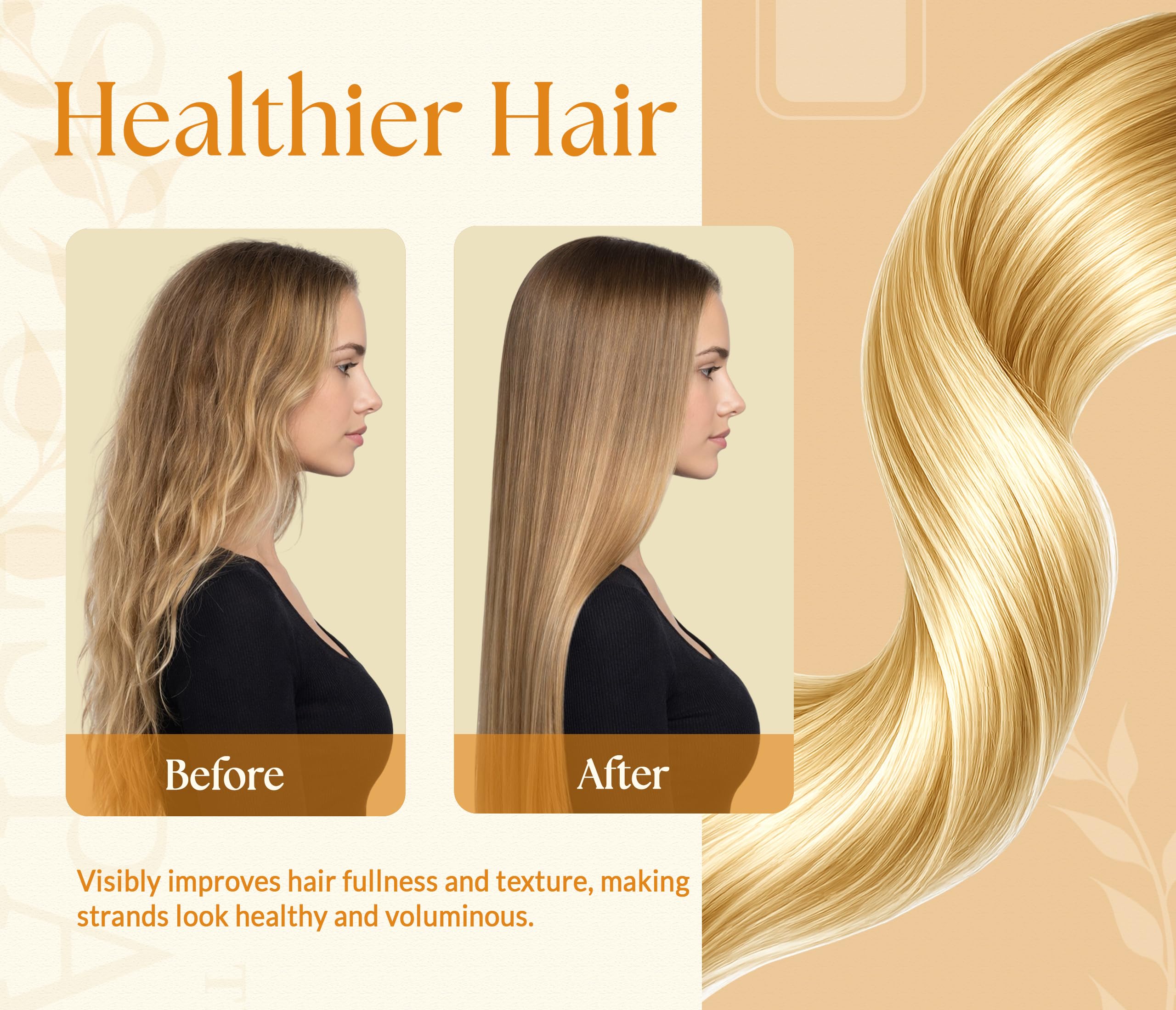SOULSPA PURE Biotin Shampoo and Conditioner Set with Keratin - 16 fl oz Each - SOULSPA PURE Official Product View 4