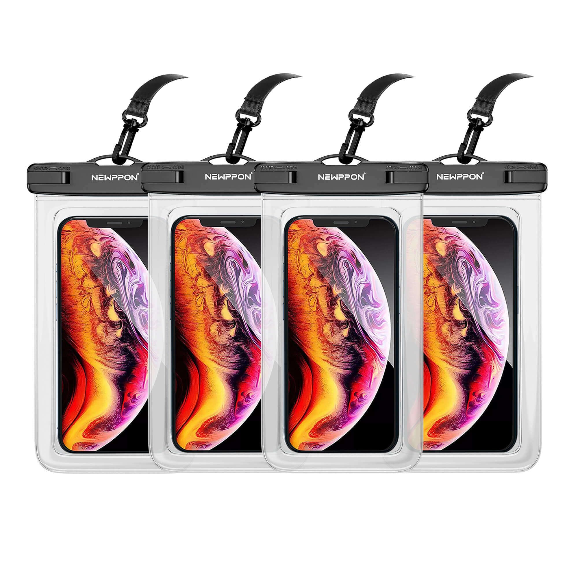 4 Pack 8.5“ Waterproof Cell Phone Pouch - newppon Official Product View 10