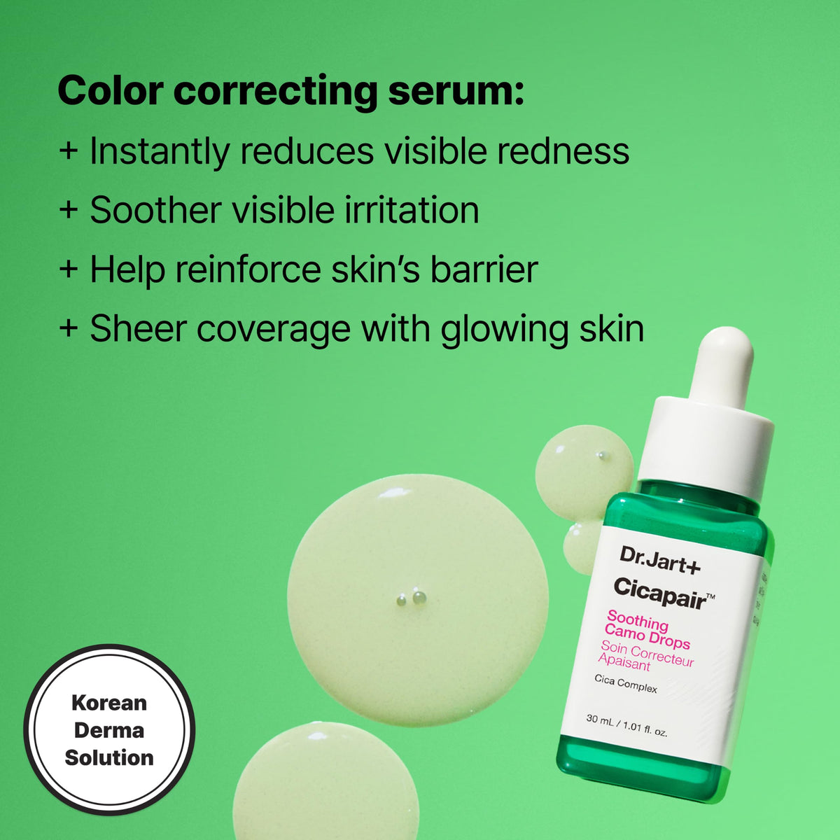 Dr Jart Cicapair Tiger Grass Camo Drops Tinted Serum with - Premium Selection Official Imagery - 4