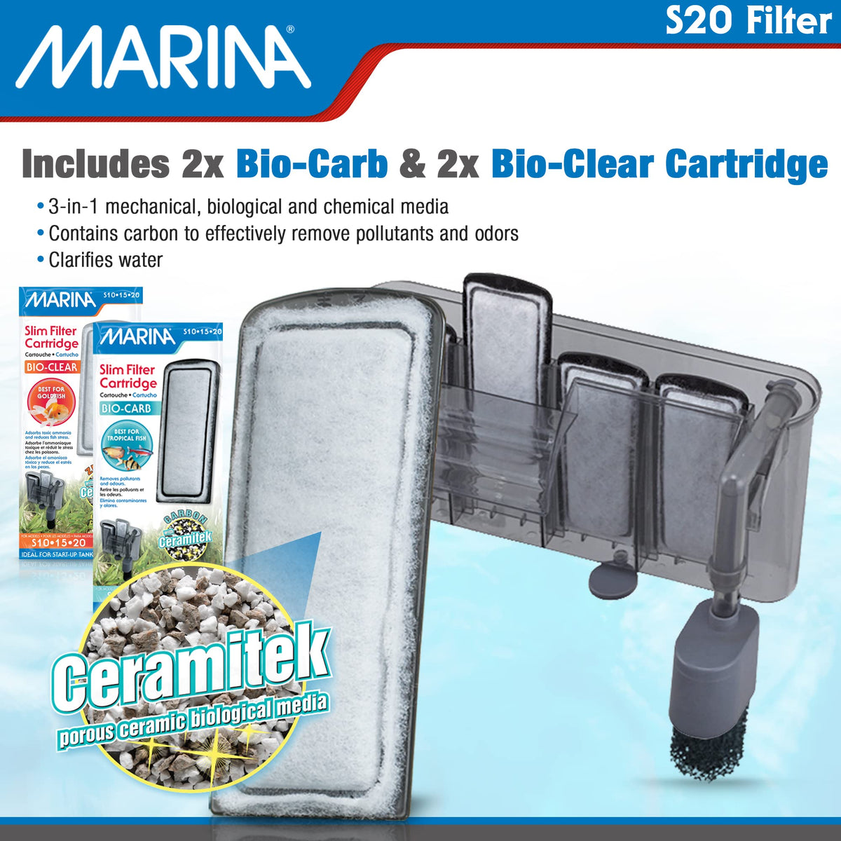 Marina S20 Power Filter Grey - Marina Official Imagery - 6