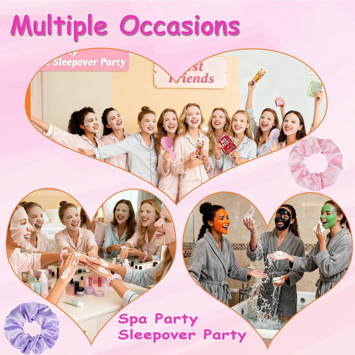 130 PCS Spa Party Supplies for Women Include Face Masks - UYJ, Official Imagery - 4