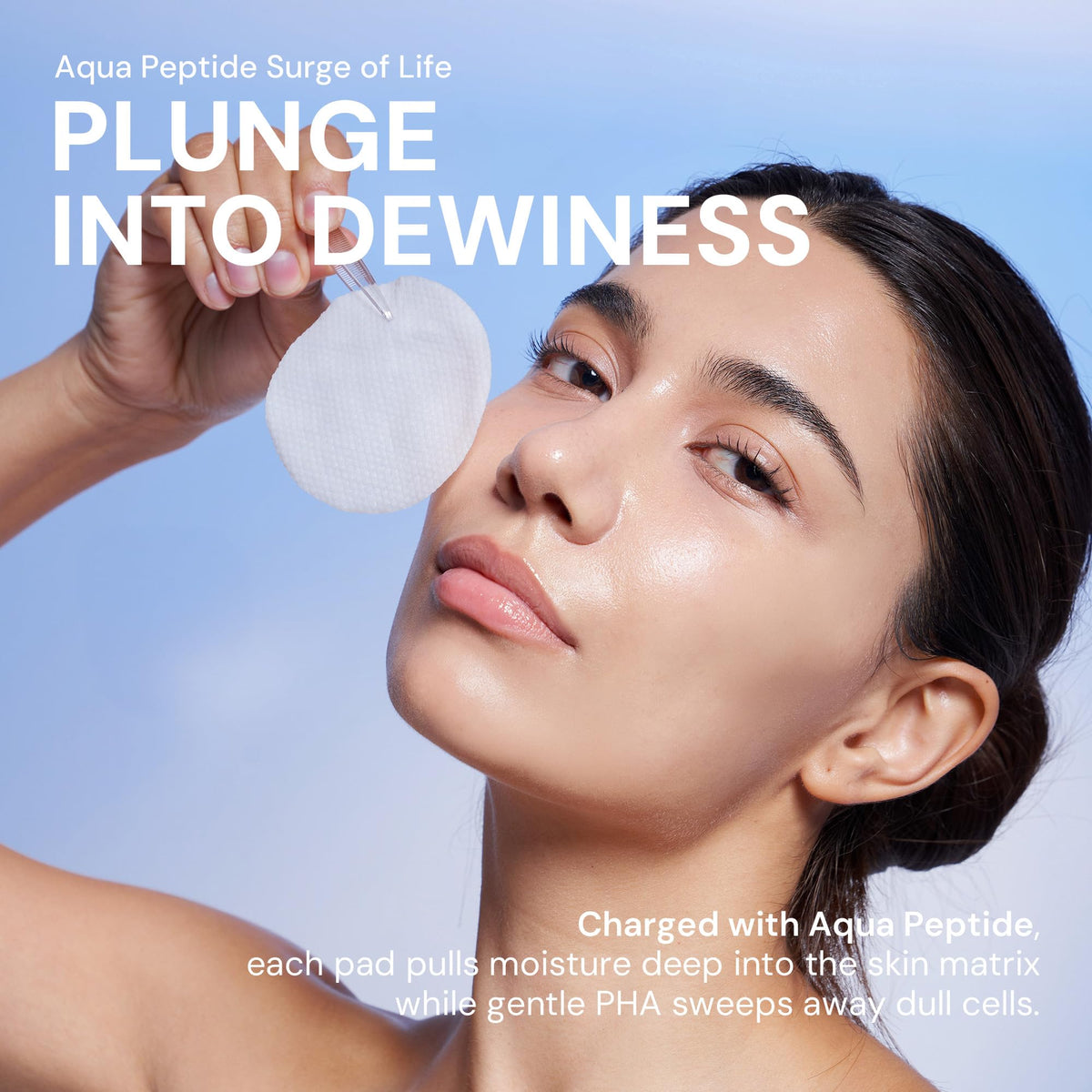 Kurved Skin Aging Curve Aqua Peptide Toner Pad 60 Sheets - Kurved Official Imagery - 3